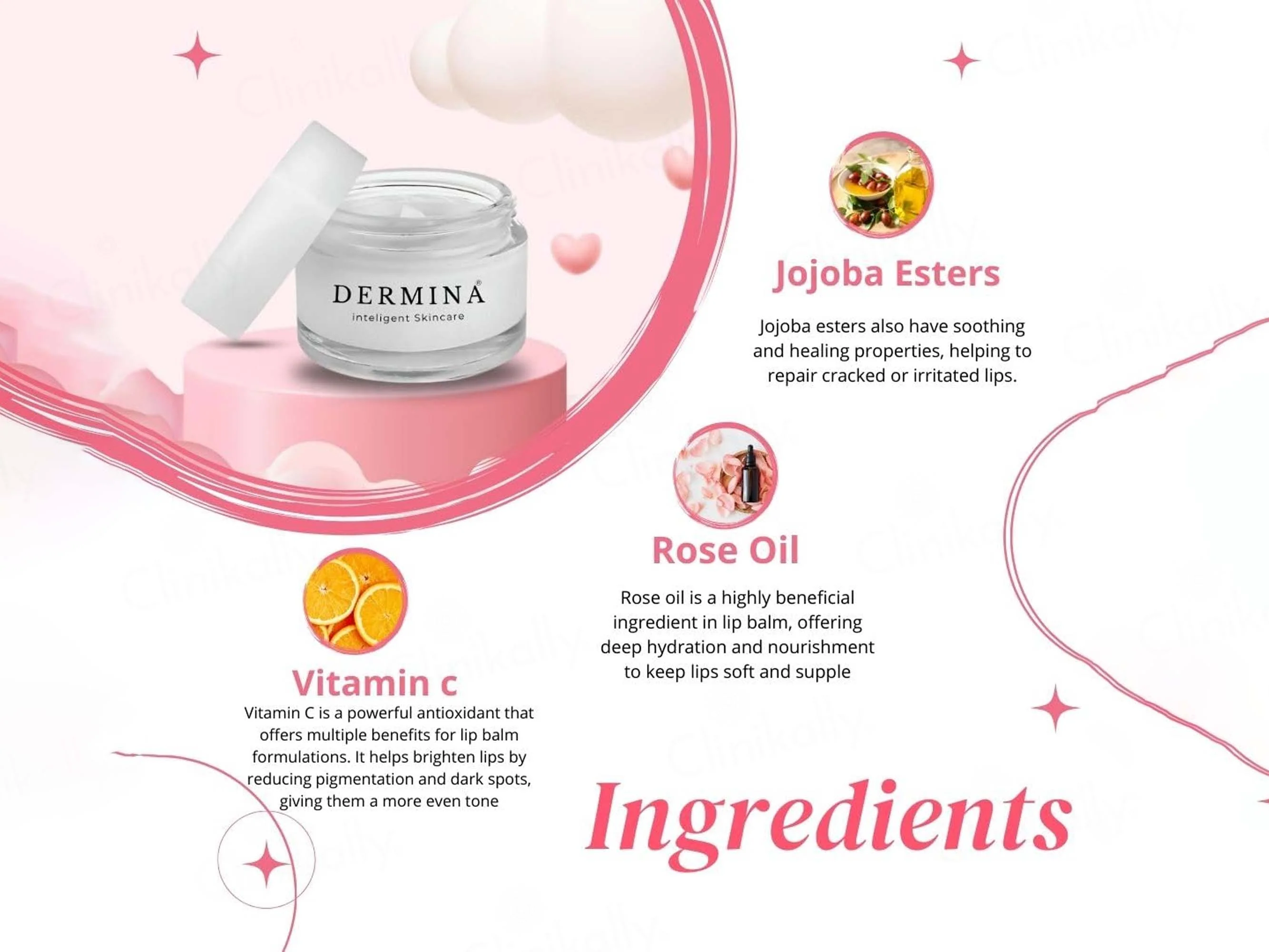 Dermina Ultra Hydrating Brightening Lip Balm - Image 5
