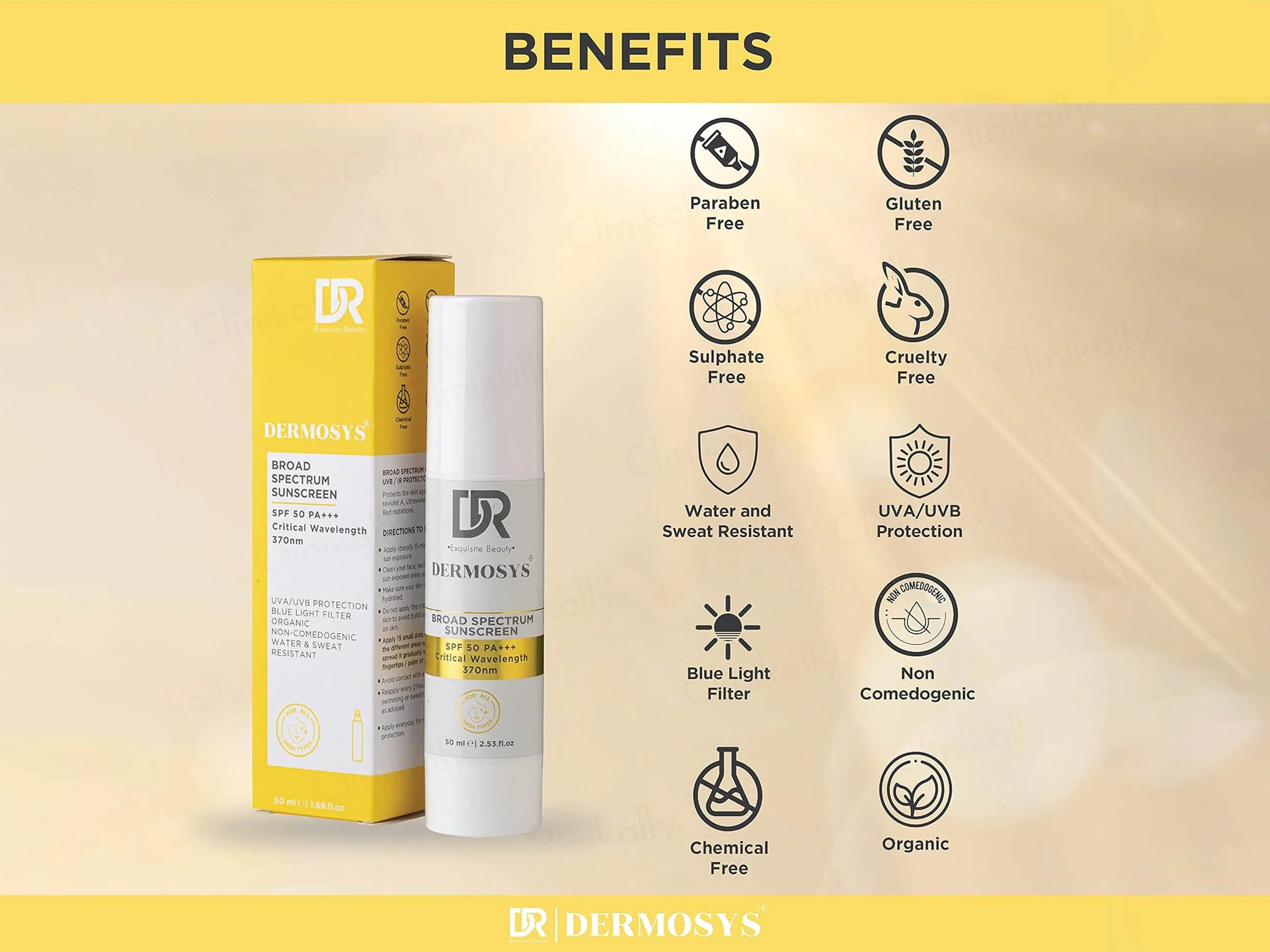 Dermosys Broad Spectrum Sunscreen SPF 50 PA+++ - Image 3