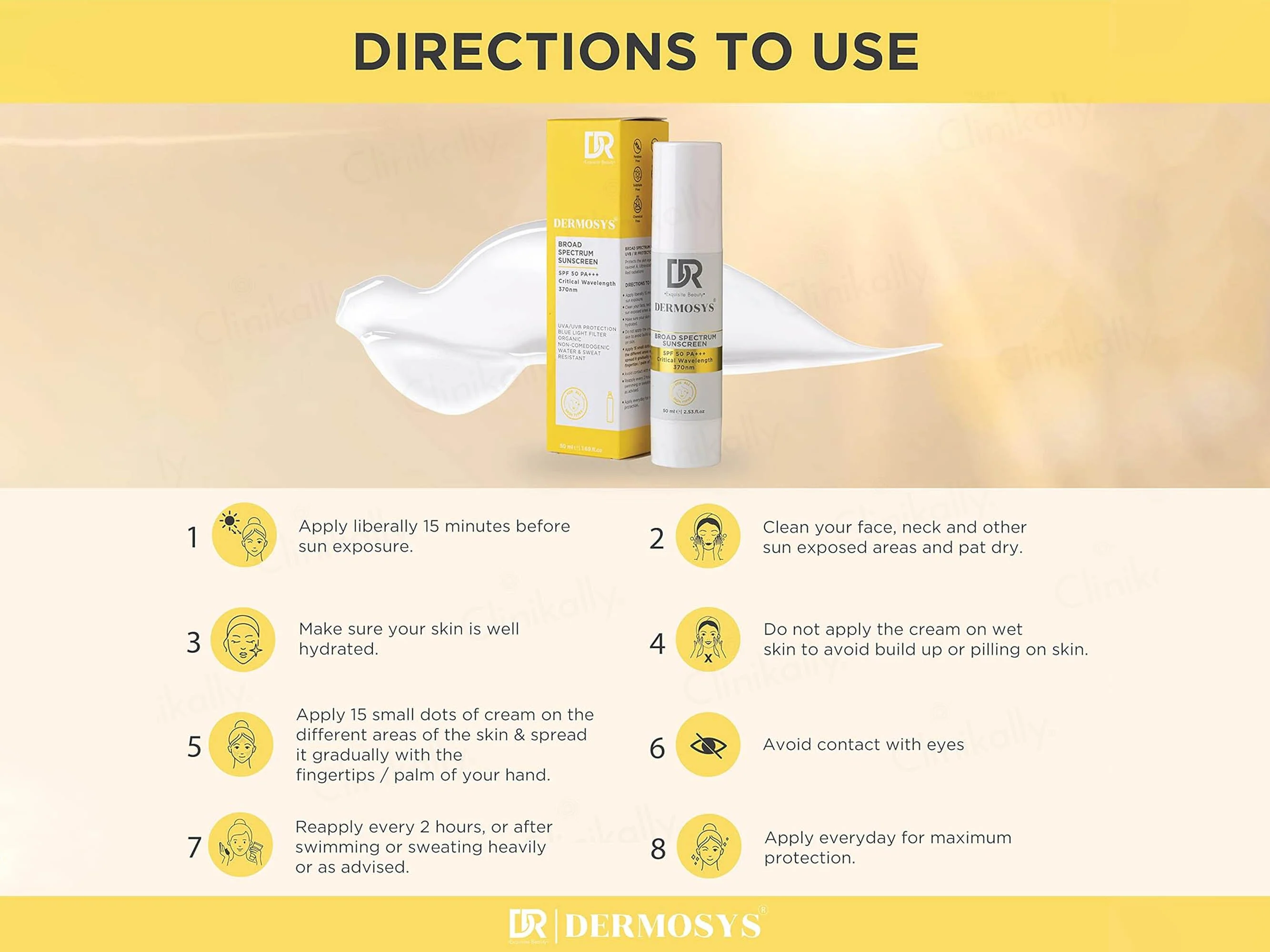 Dermosys Broad Spectrum Sunscreen SPF 50 PA+++ - Image 4
