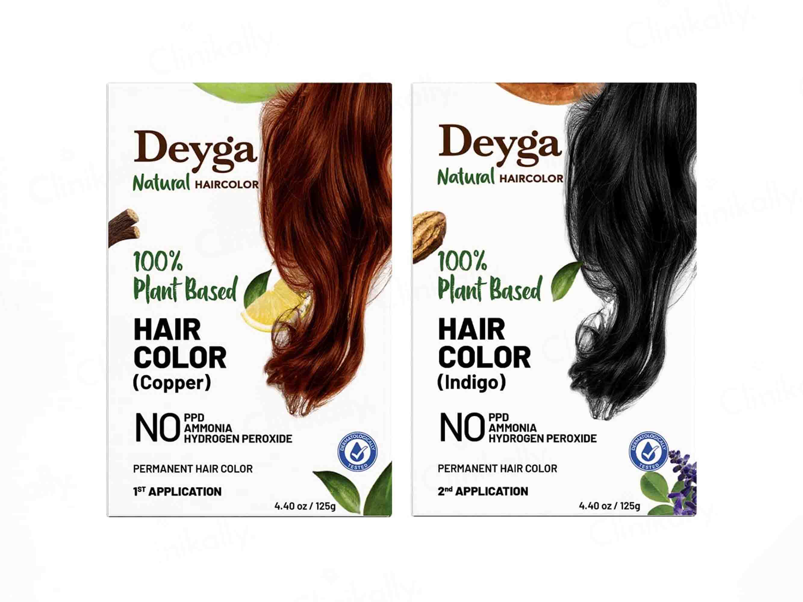 Deyga 100% Plant Based Hair Colour Kit - Black - Image 2
