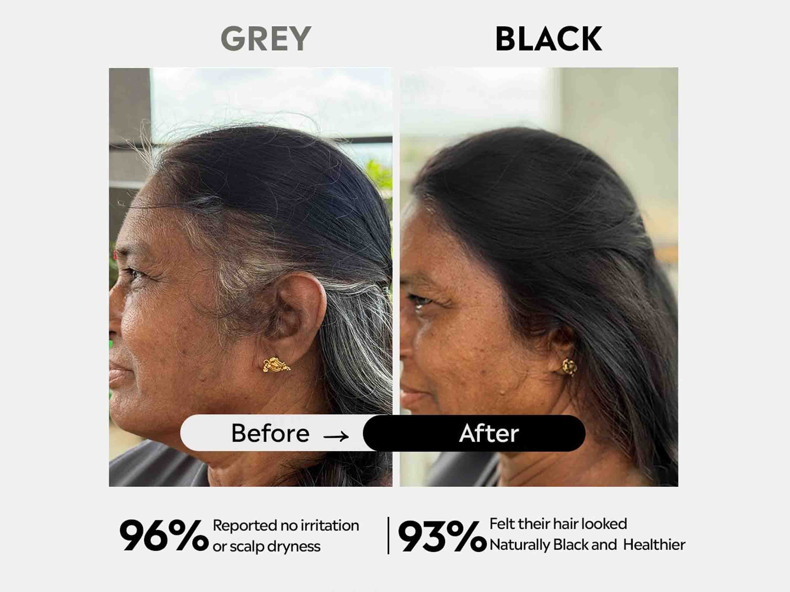 Deyga 100% Plant Based Hair Colour Kit - Black - Image 4