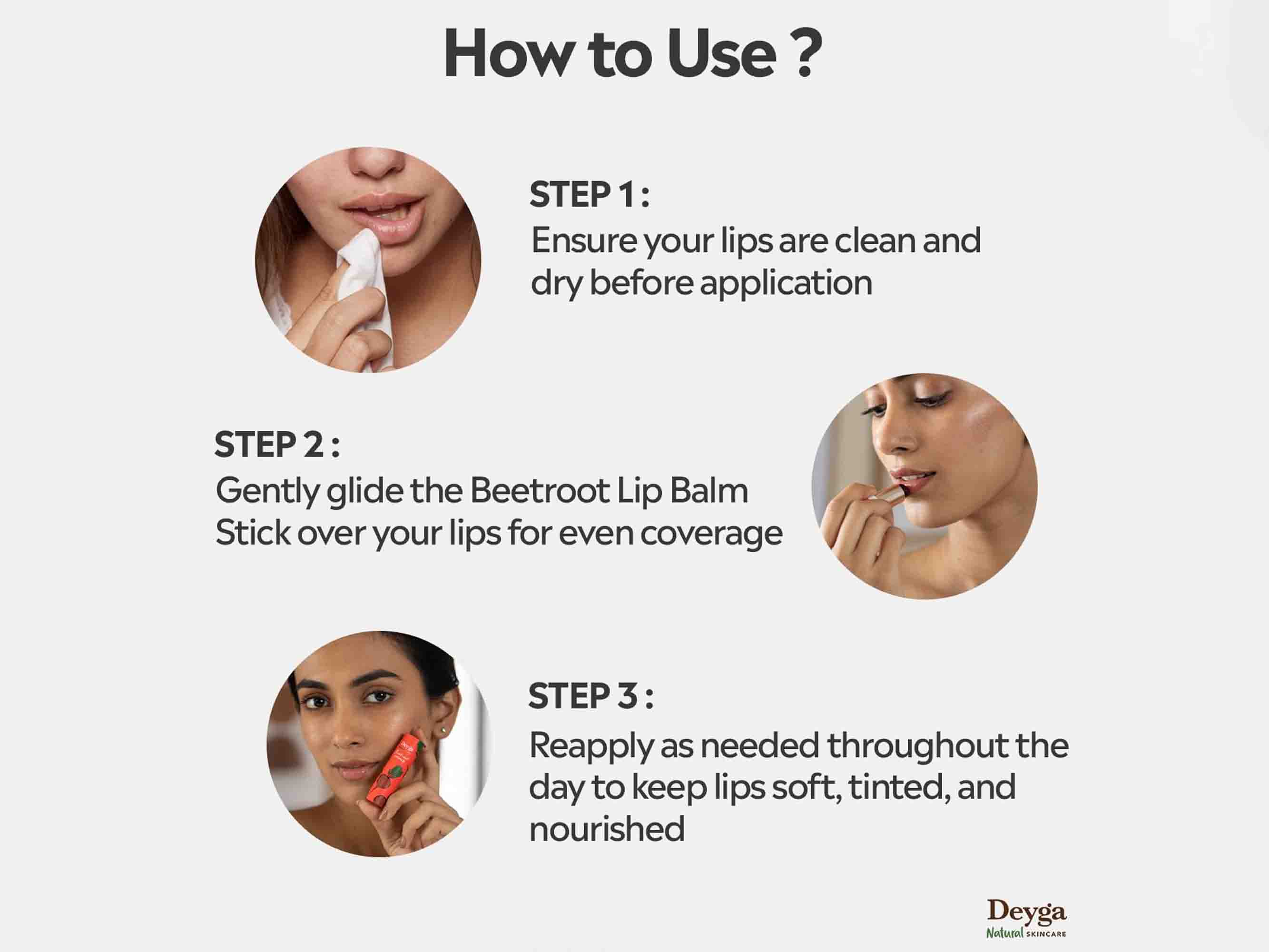 Deyga Beetroot Lip Balm 8Hrs+ Hydration - Image 5