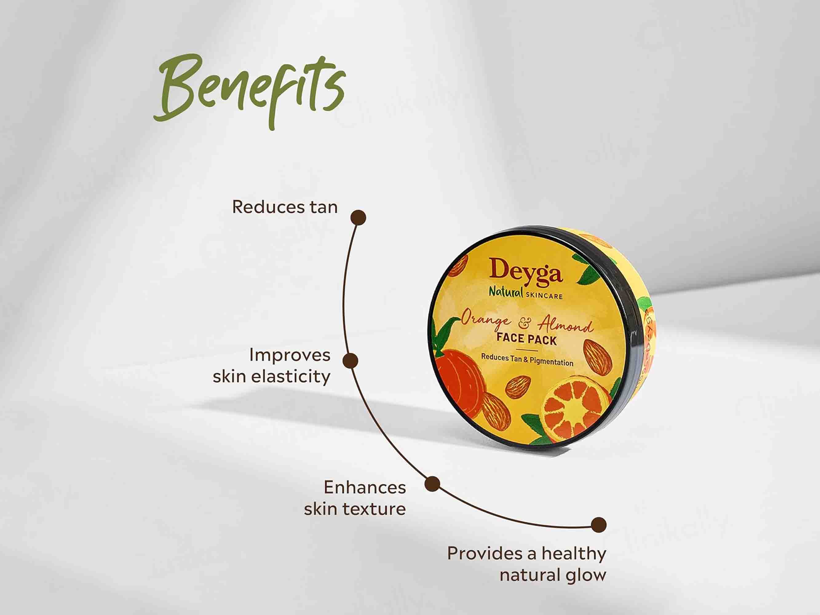 Deyga Orange & Almond Face Pack - Image 2