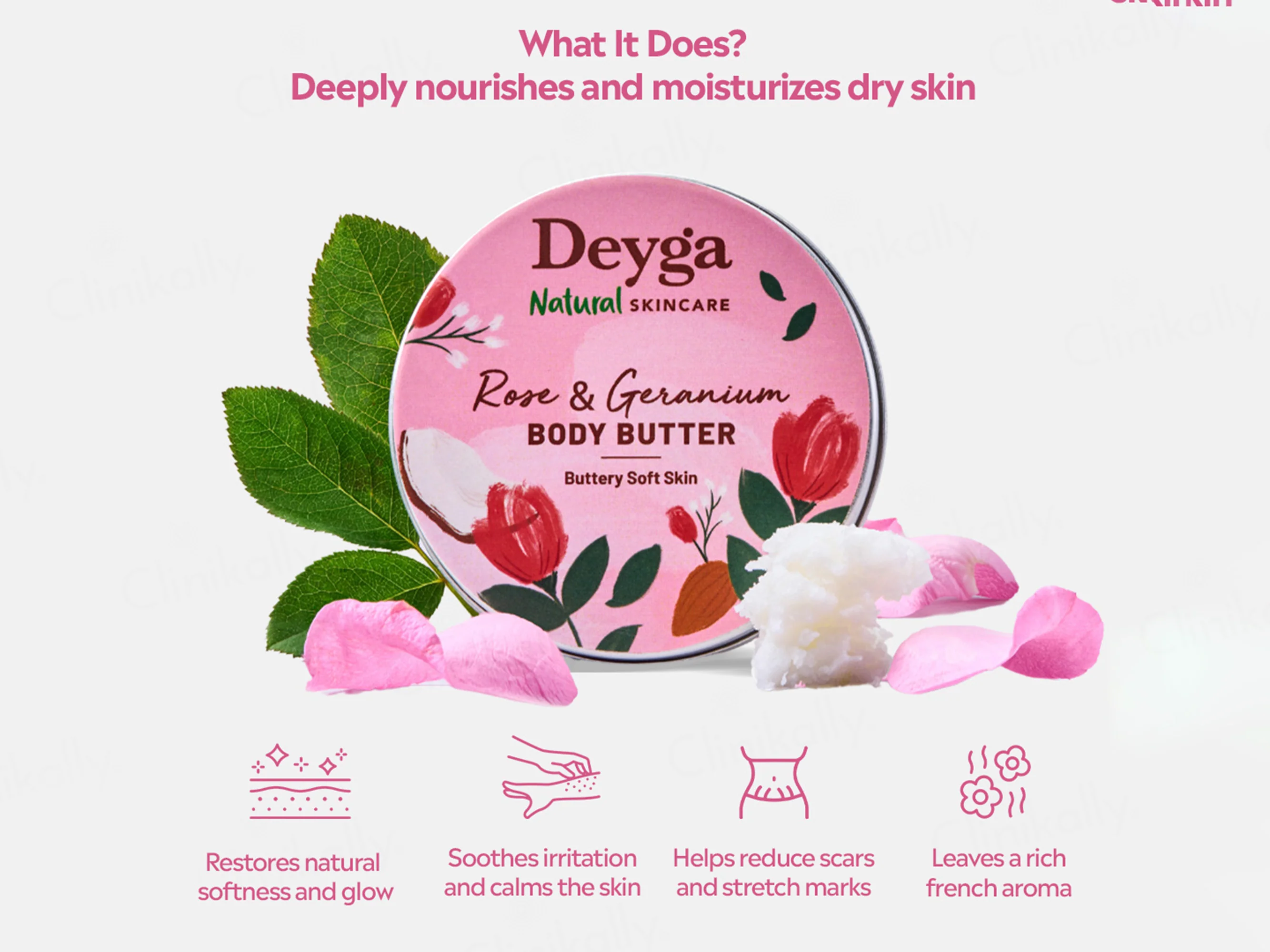 Deyga Rose & Geranium Body Butter - Image 2
