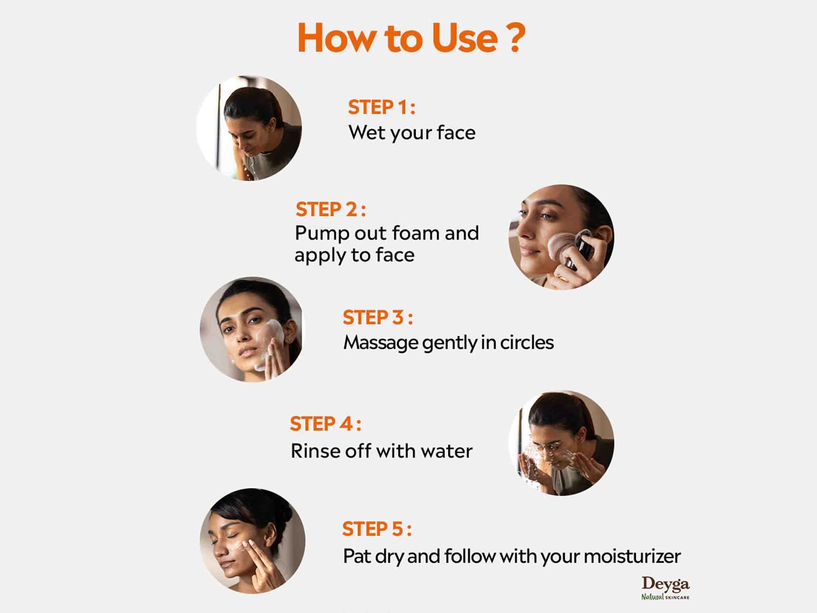 Deyga Vitamin C Foaming Face Wash - Image 6