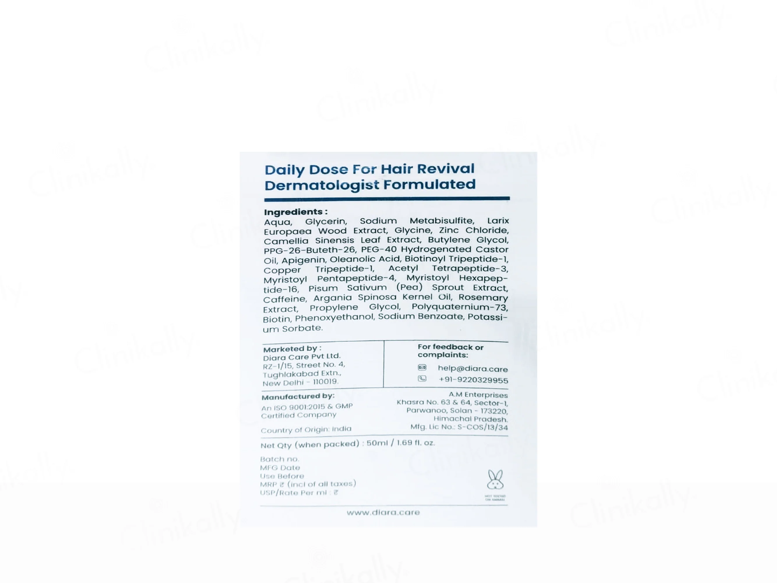 Diara Ronagen Penta-Peptide Hair Serum - Image 2