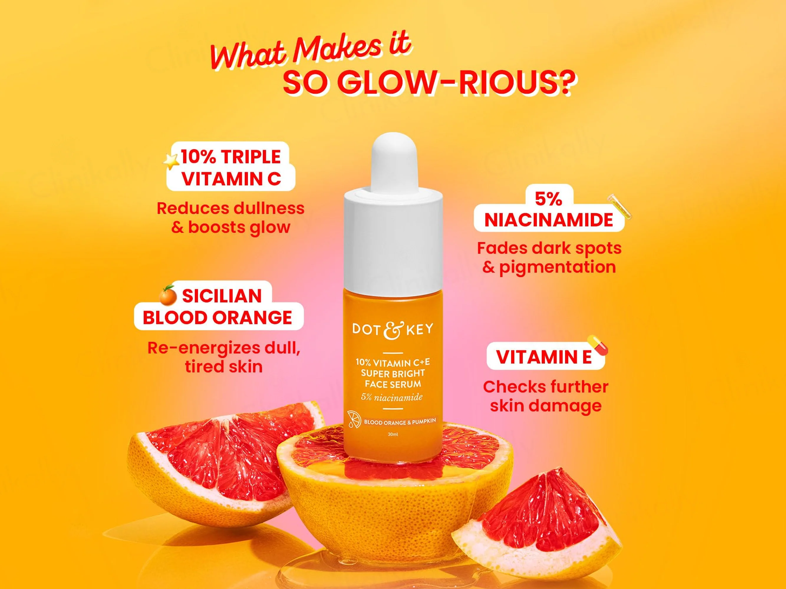 Dot & Key 10% Vitamin C + E Super Bright Face Serum - Image 3