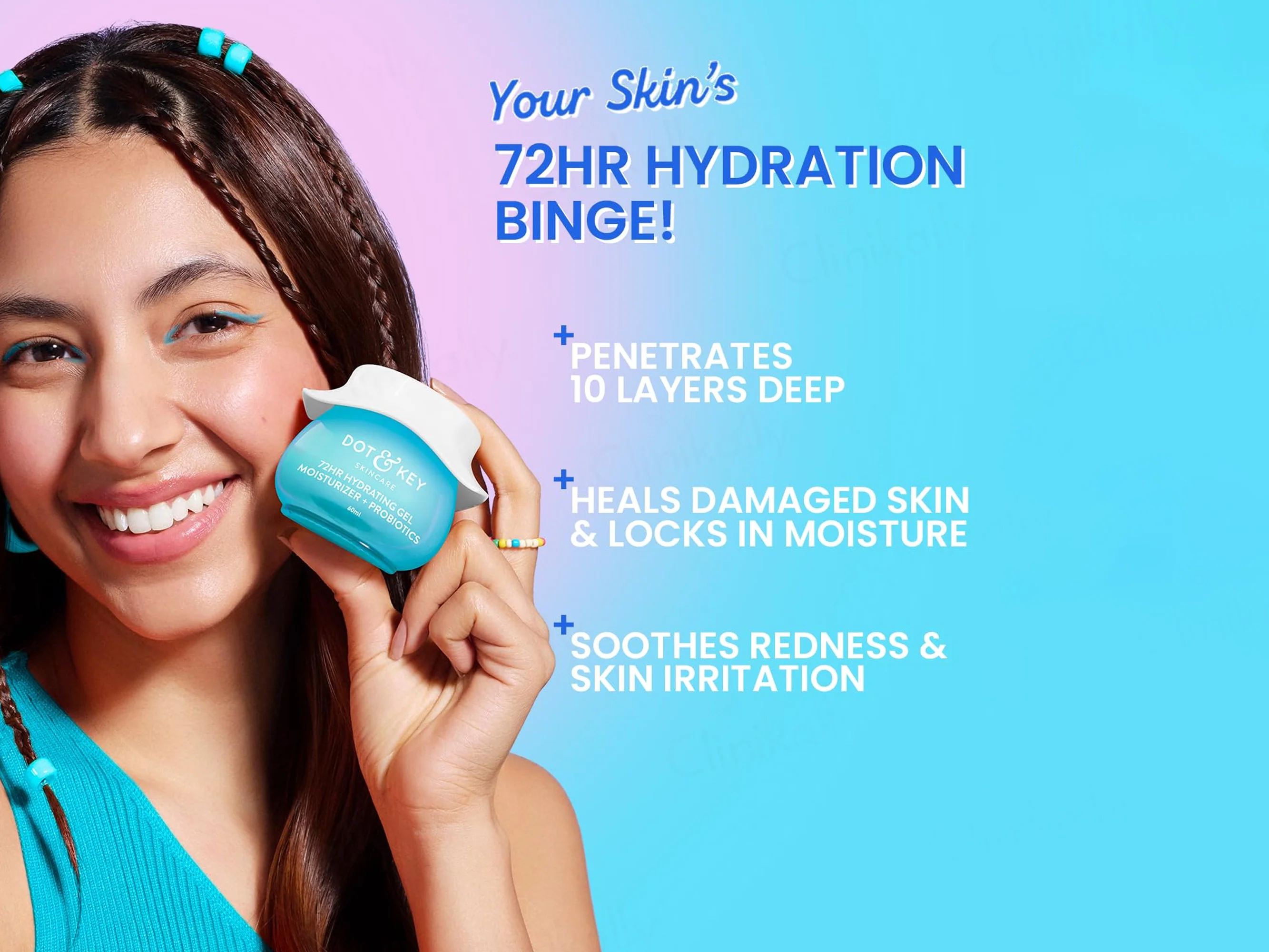 Dot & Key 72 Hr Hydrating Gel Moisturizer + Probiotics - Image 4