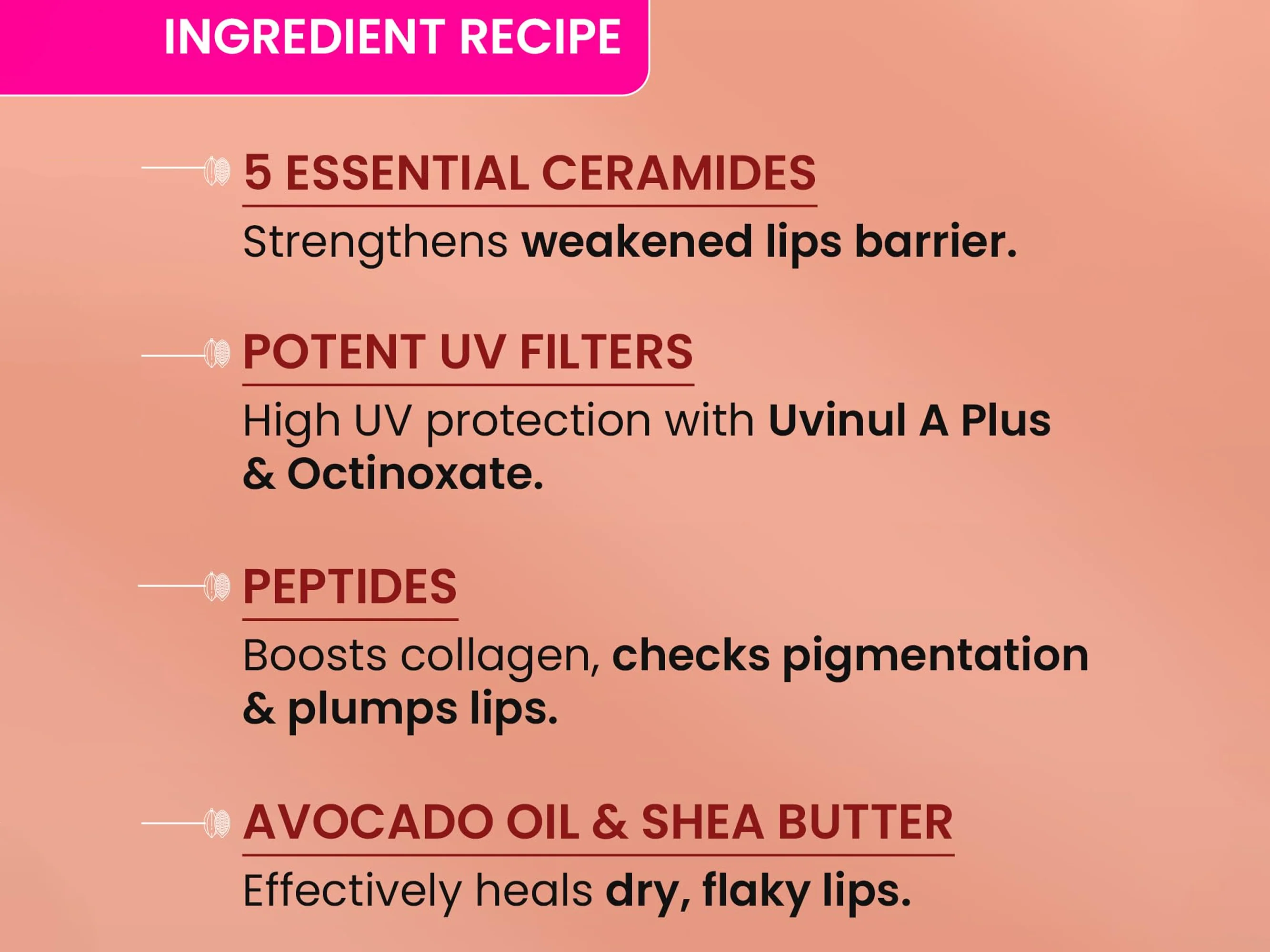 Dot & Key Barrier Repair Ceramide + Peptide Lip Balm SPF 50 PA+++ (Warm Nude) - Image 4