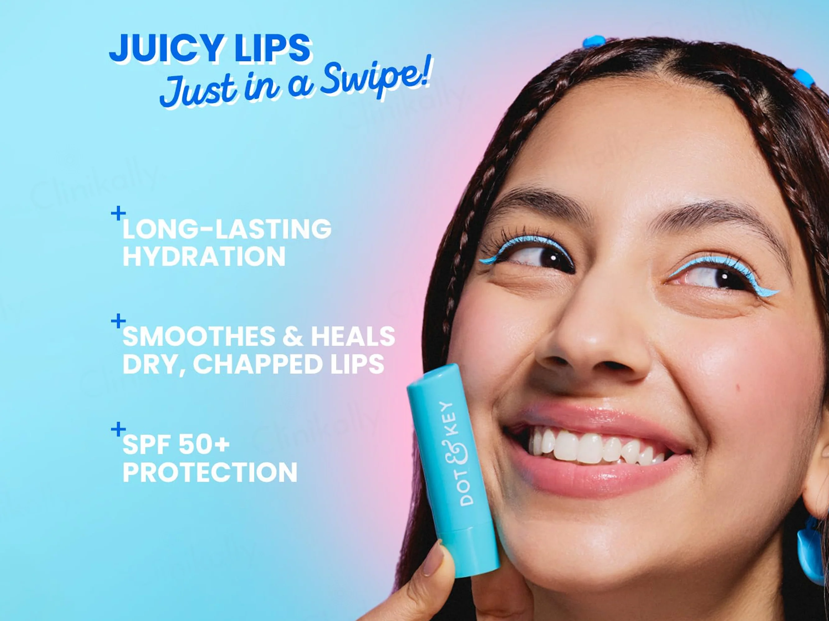 Dot & Key Barrier Repair Hydrating Non-Tinted Lip Balm SPF 50 PA+++ (Blueberry Bliss) - Image 2