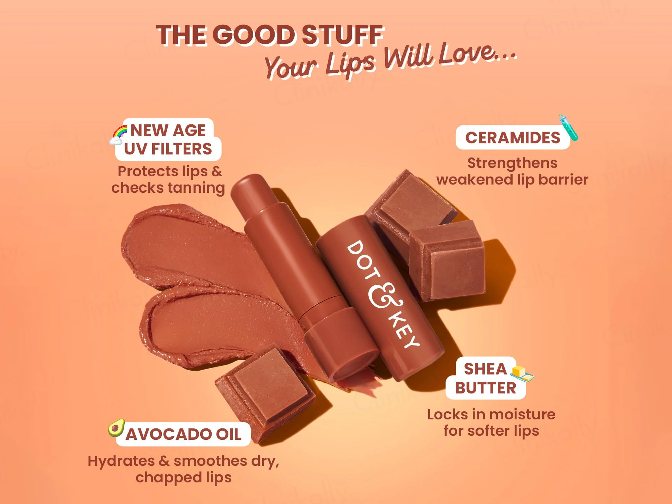 Dot & Key Barrier Repair Hydrating Tinted Lip Balm SPF 50 PA+++ (Cocoa Nude) - Image 4