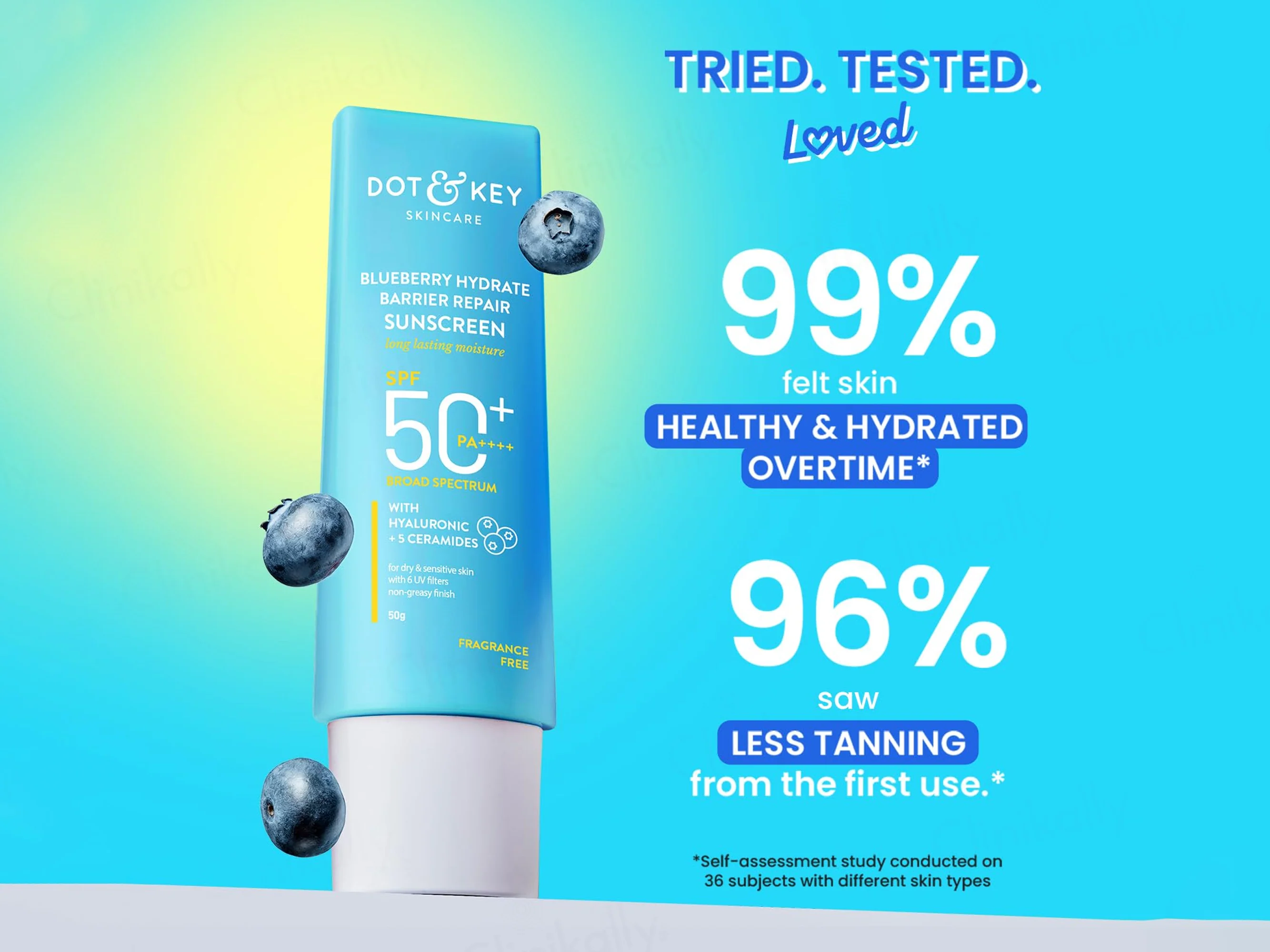 Dot & Key Blueberry Hydrate Barrier Repair Long Lasting Moisture Sunscreen SPF 50+ PA++++ - Image 4