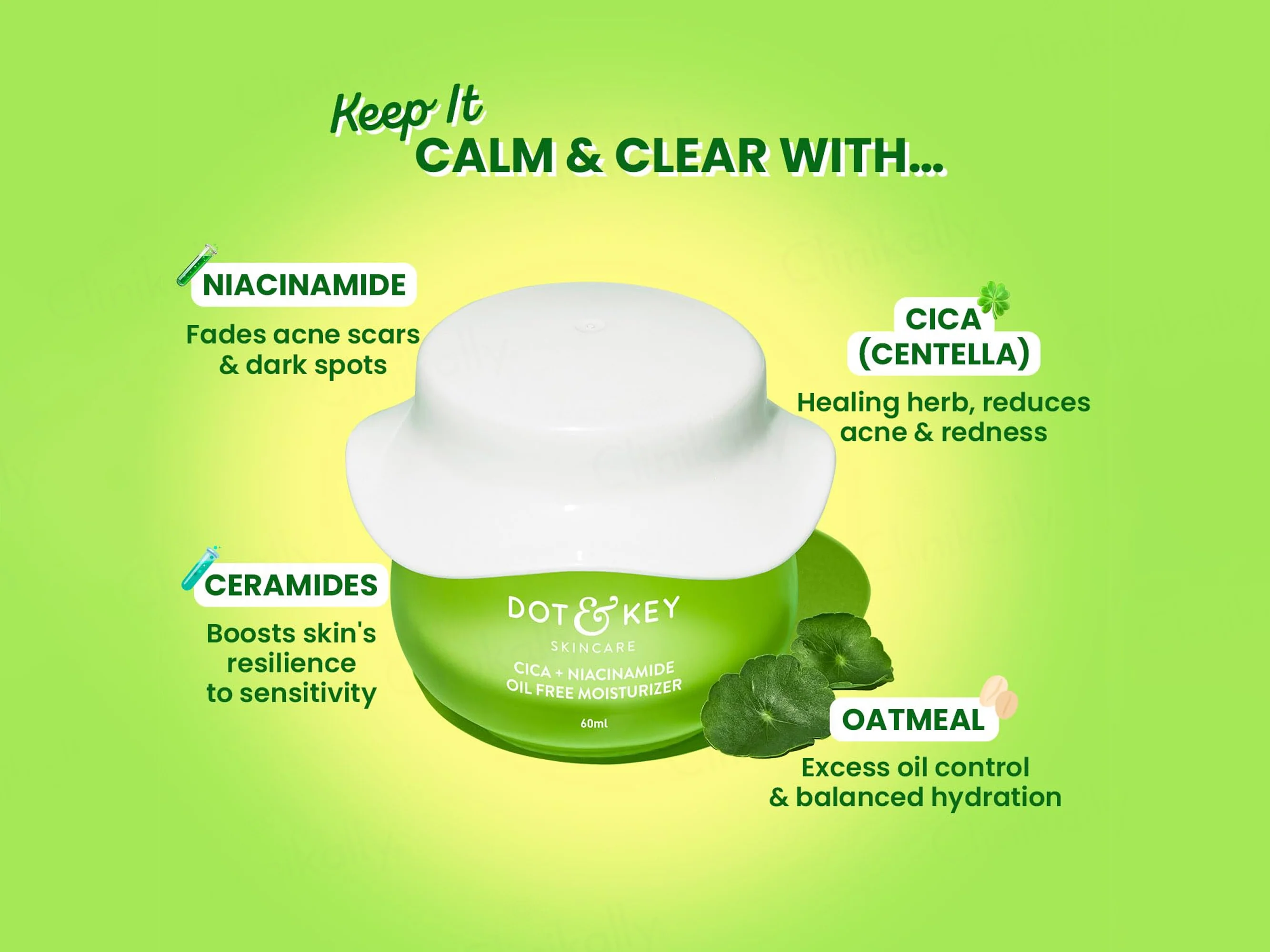 Dot & Key Cica Calming Oil-Free Ultra Light Water Gel Moisturizer - Image 3