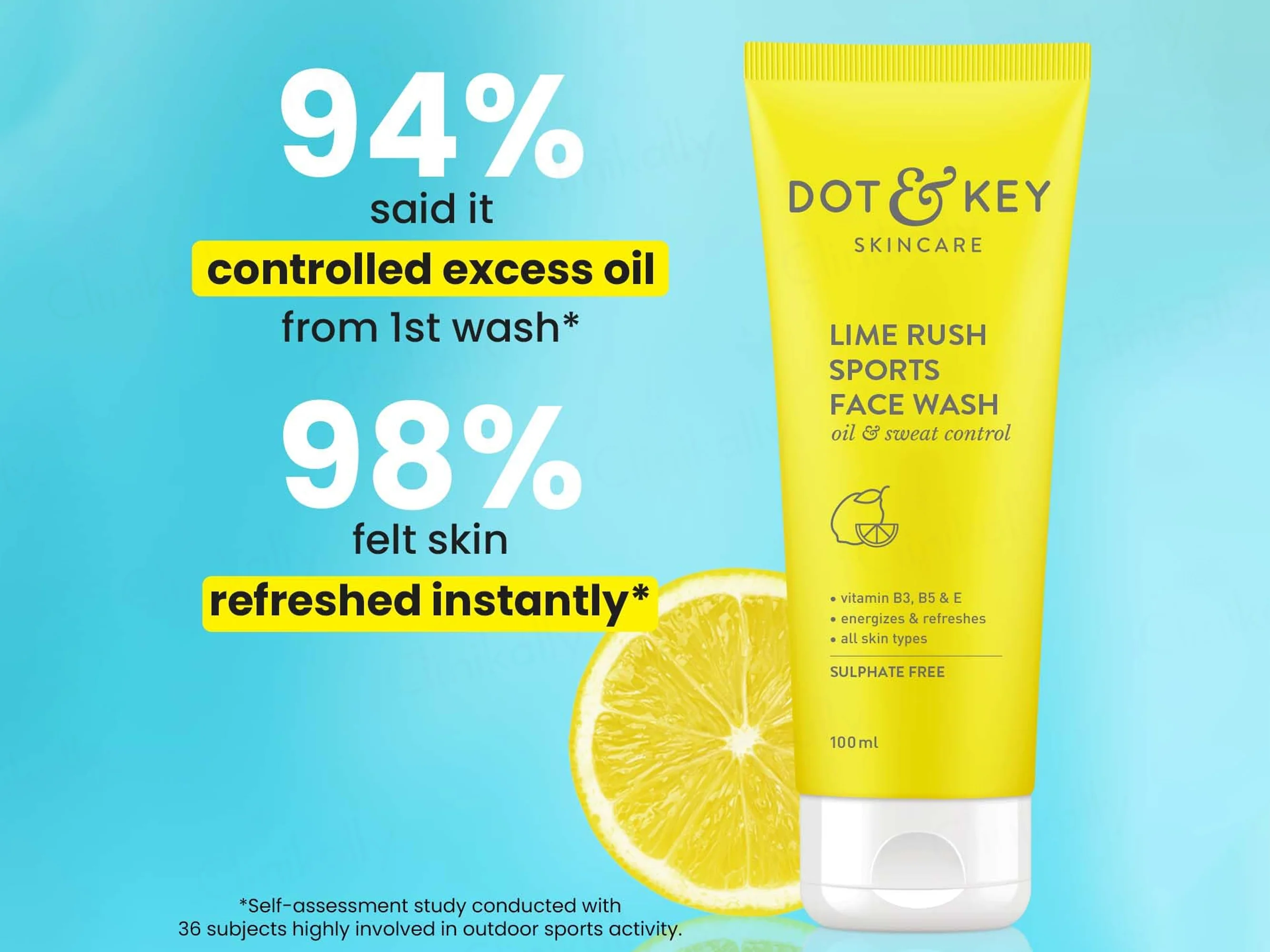 Dot & Key Lime Rush Sports Face Wash - Image 2