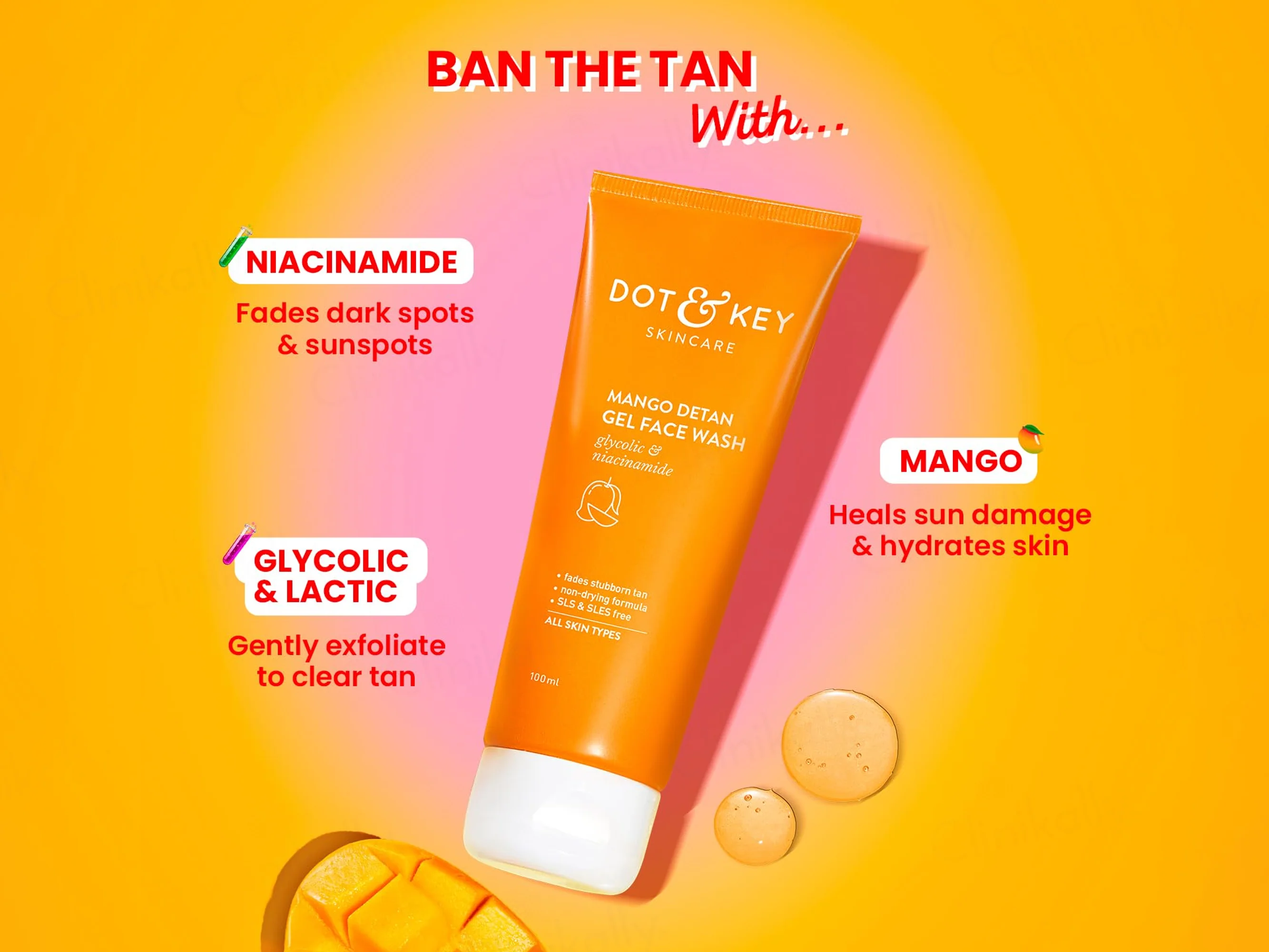 Dot & Key Mango Detan Gel Face Wash - Image 2