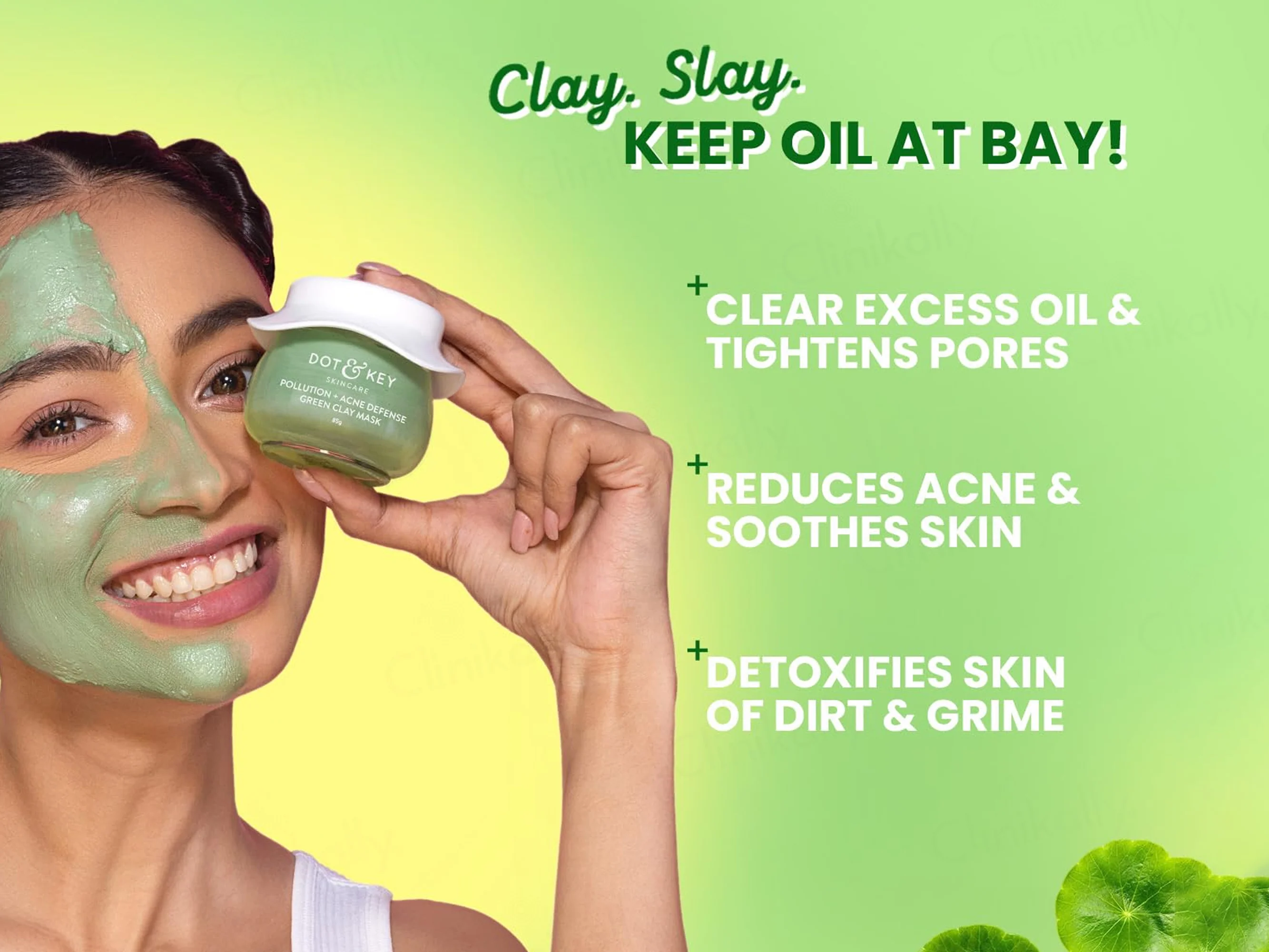 Dot & Key Pollution + Acne Defense Green Clay Mask - Image 4