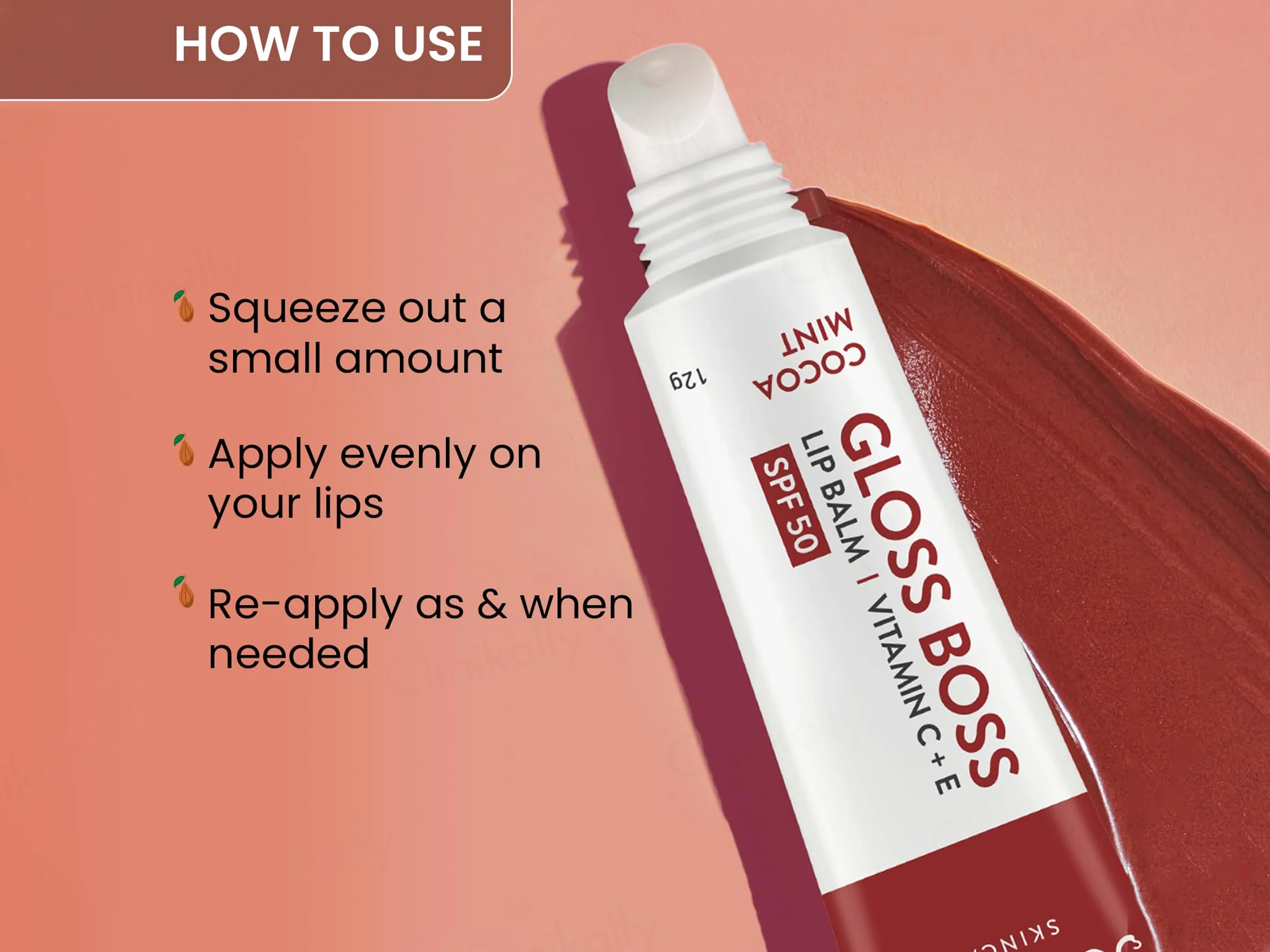 Dot & Key Vitamin C + E Gloss Boss Tinted Lip Balm SPF 50 (Cocoa Mint) - Image 6