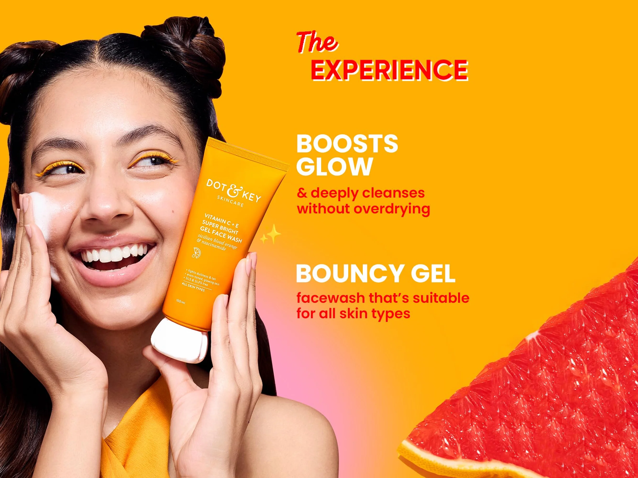 Dot & Key Vitamin C + E Super Bright Gel Face Wash - Image 2