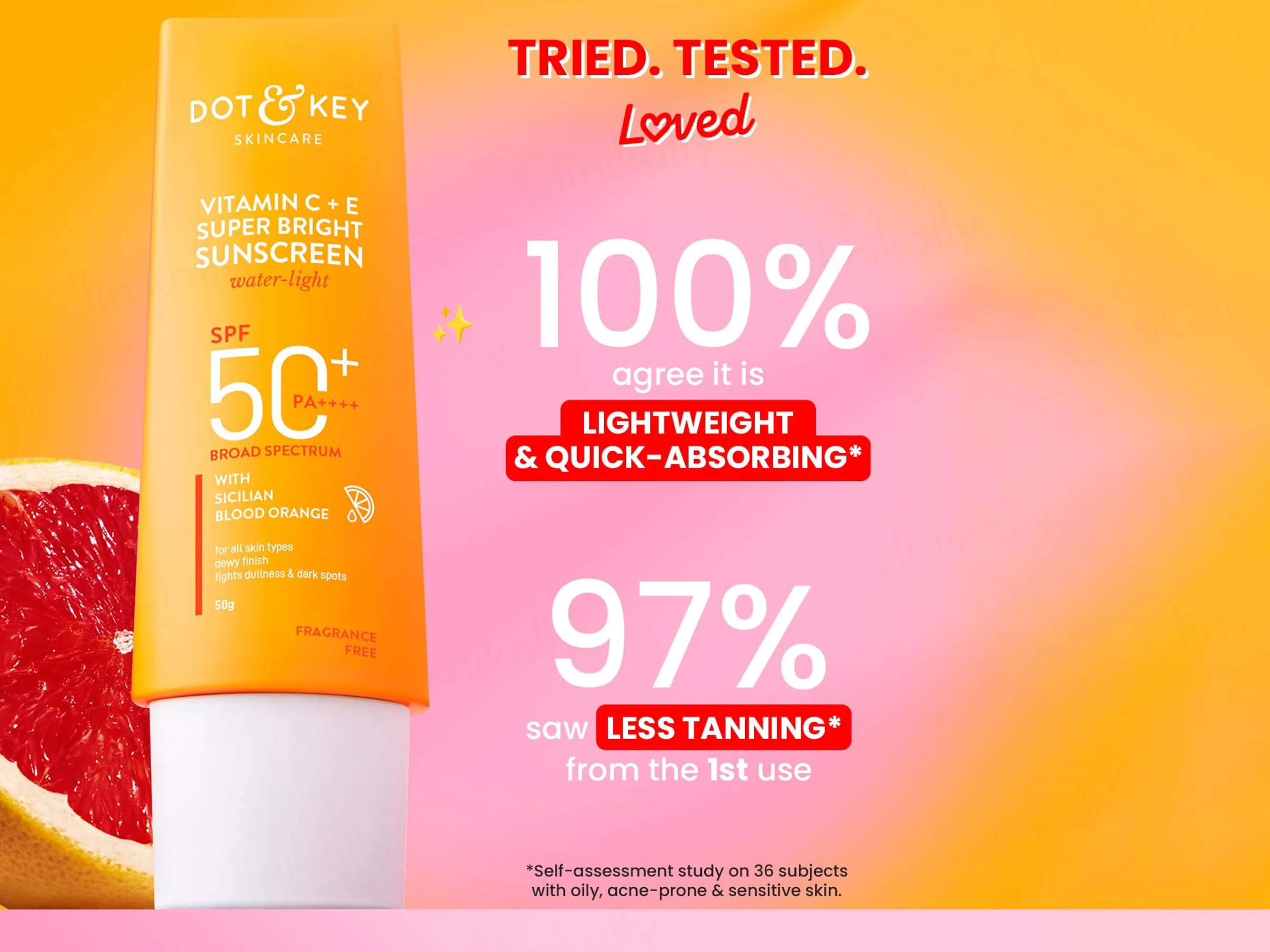 Dot & Key Vitamin C + E Super Bright Water-Light Fluid Sunscreen SPF 50 PA++++ - Image 5