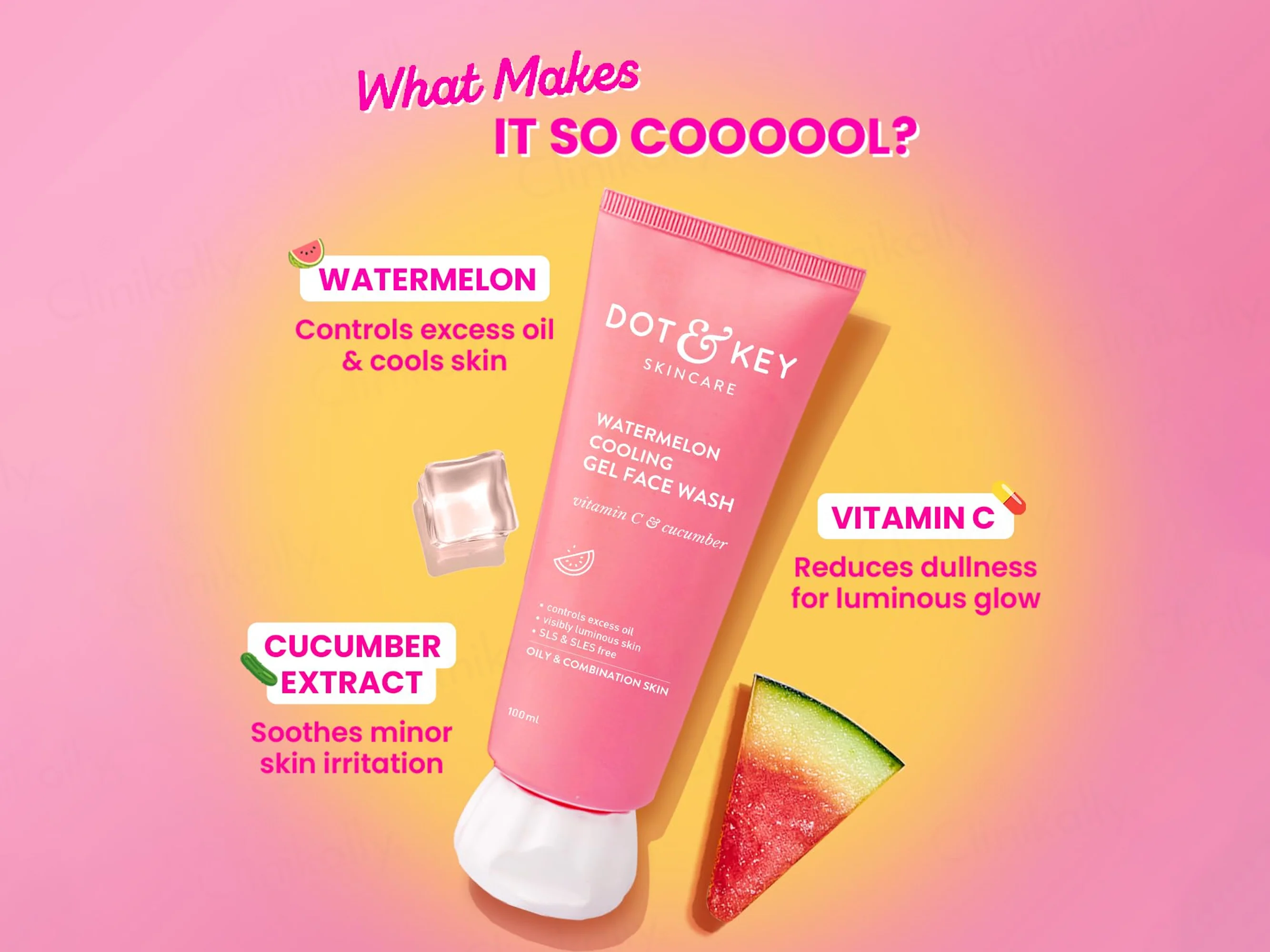 Dot & Key Watermelon Cooling Gel Face Wash - Image 4