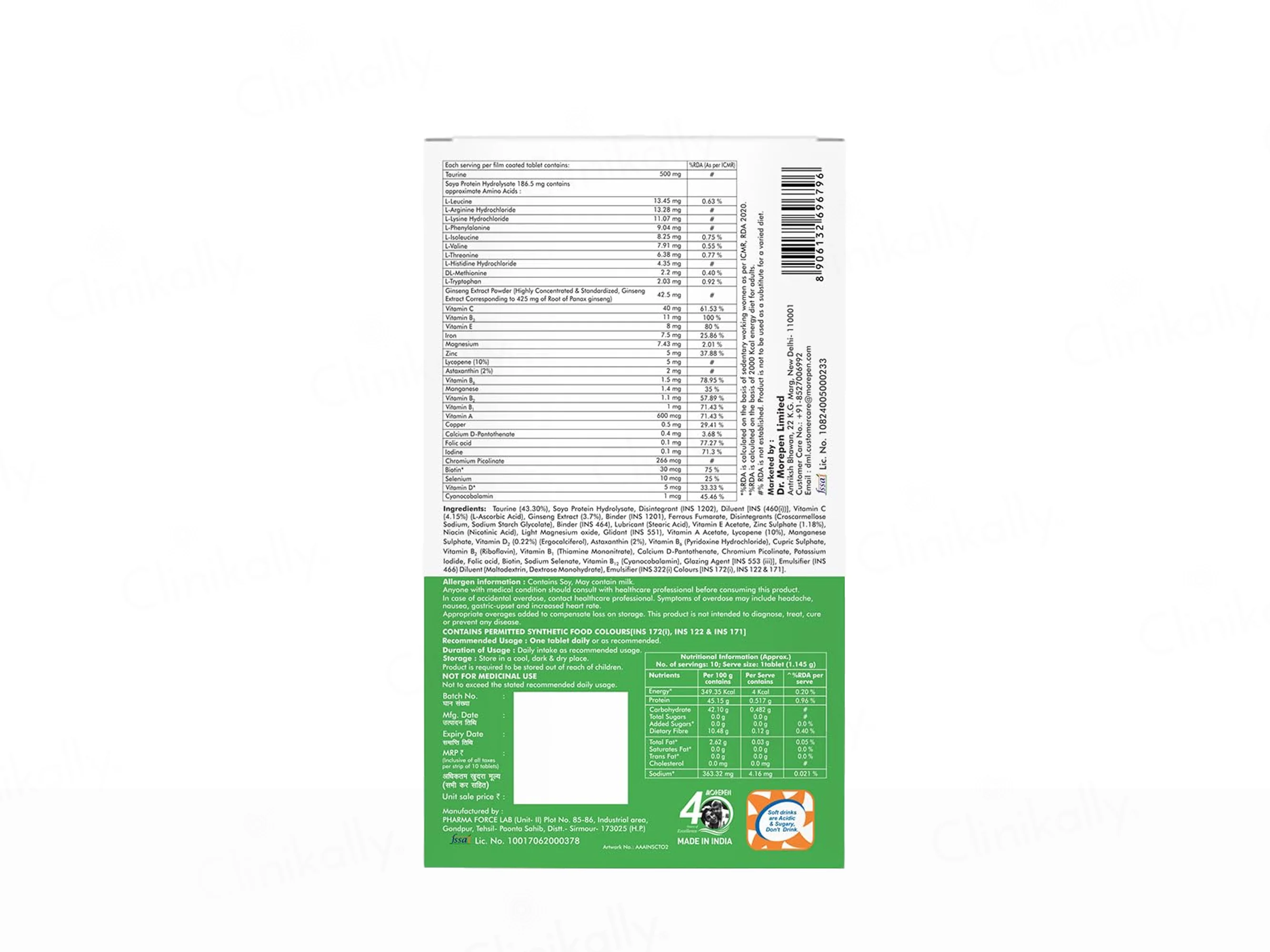 Dr. Morepen Daily Nutraceutical Tablet For Adults - Image 6