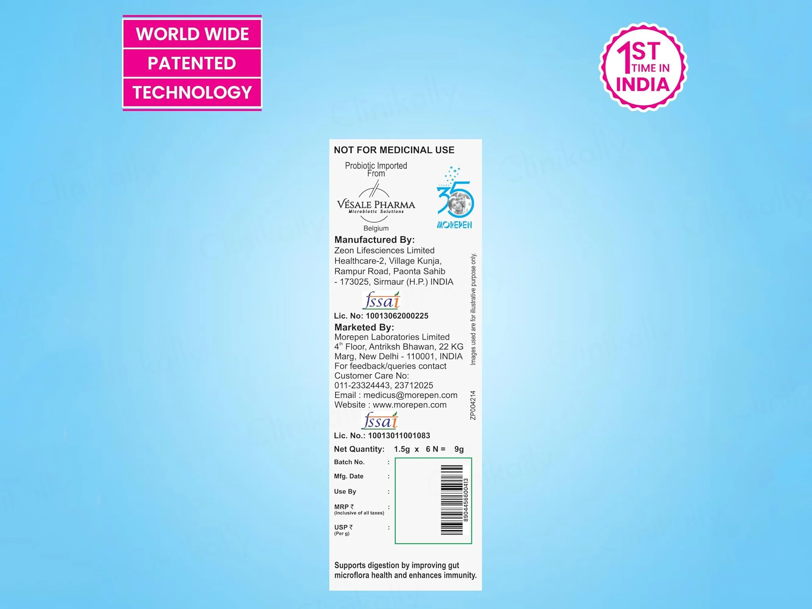 Dr. Morepen Intebact Insta 5 Billion CFU Orosoluble Granules - Delicious Vanilla Flavour - Image 8