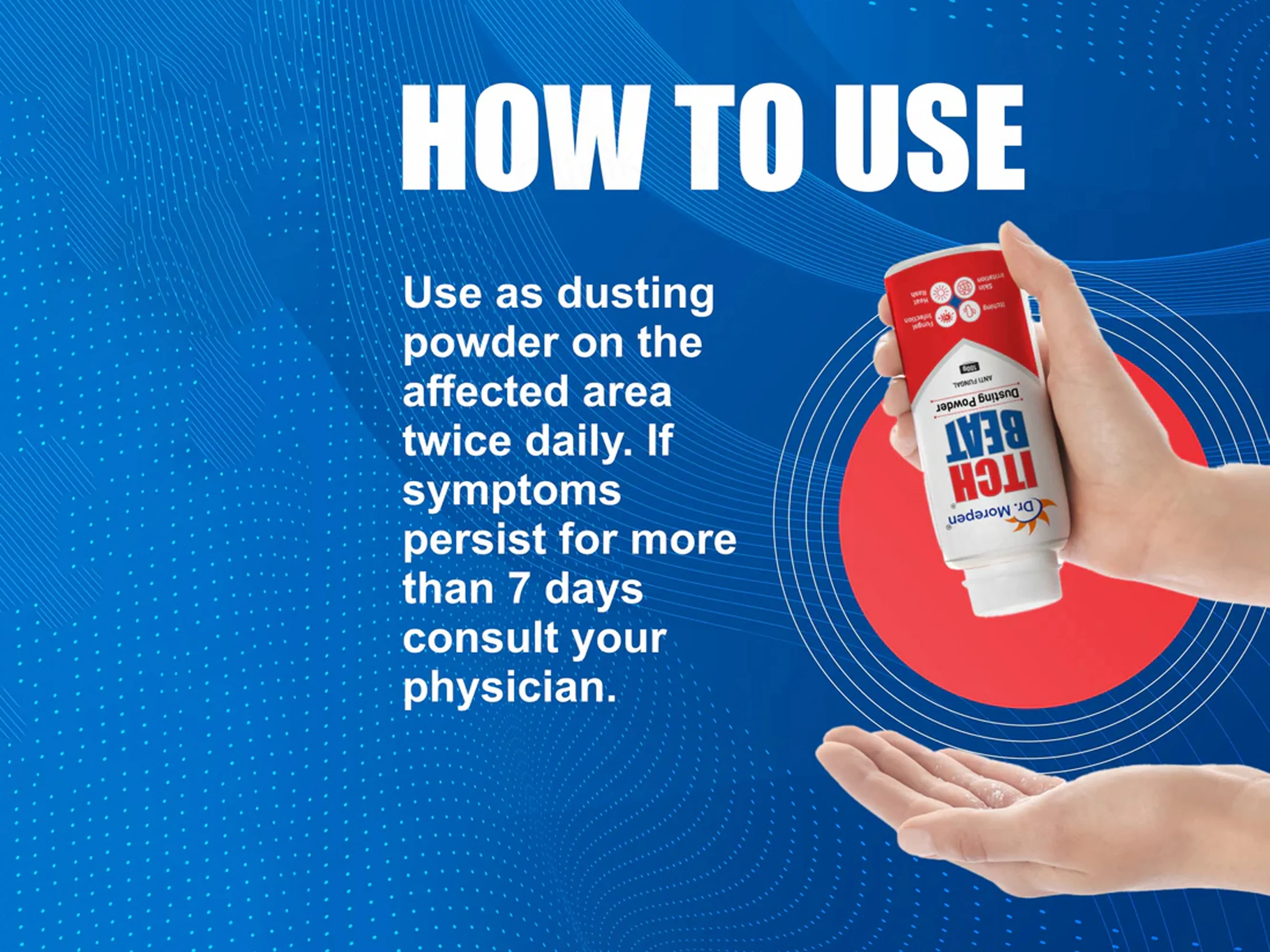 Dr. Morepen Itch Beat Anti Fungal Dusting Powder - Image 5
