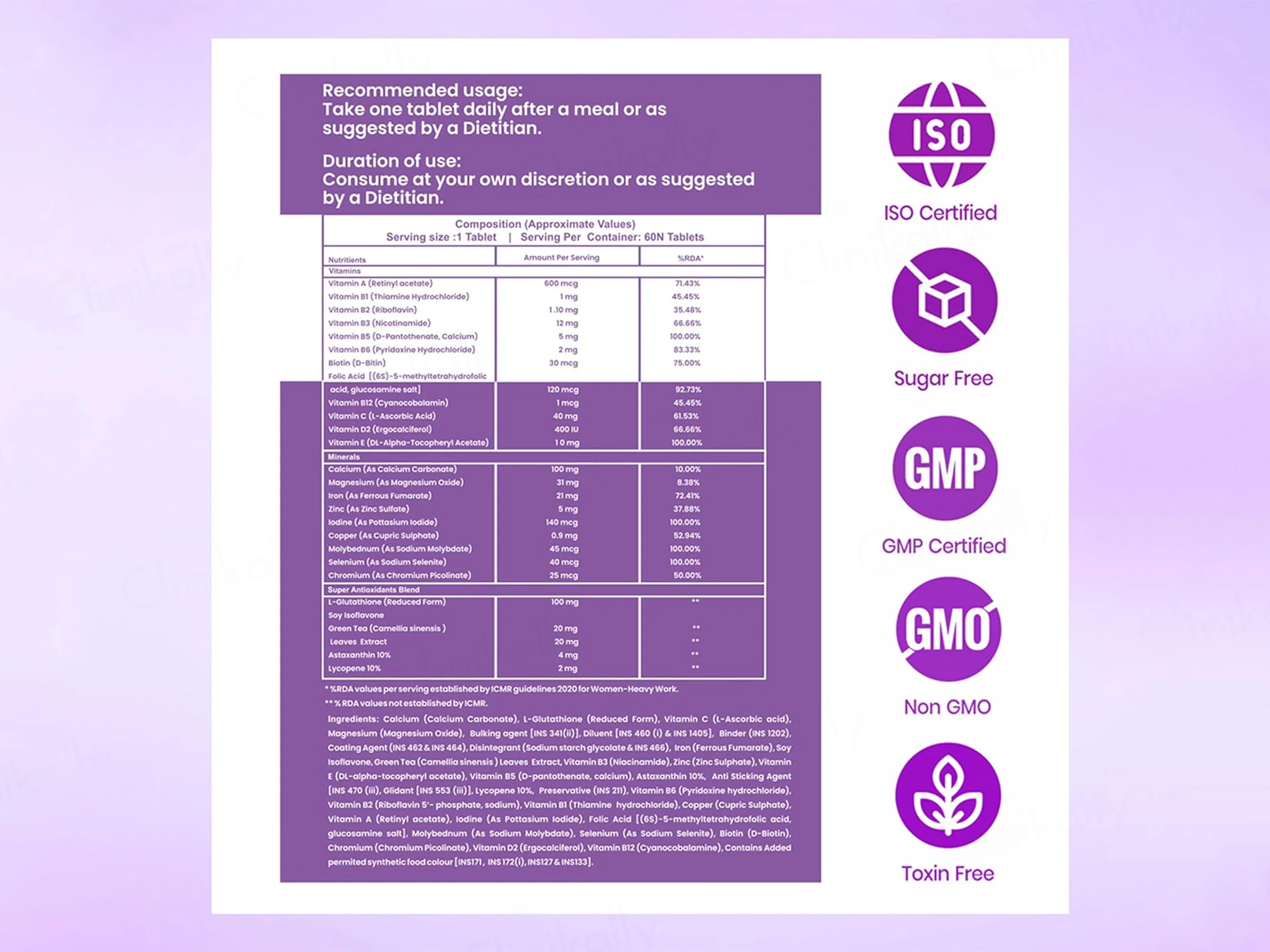 Dr. Morepen Multi Vitamin Women Nutraceutical Tablet - Image 6