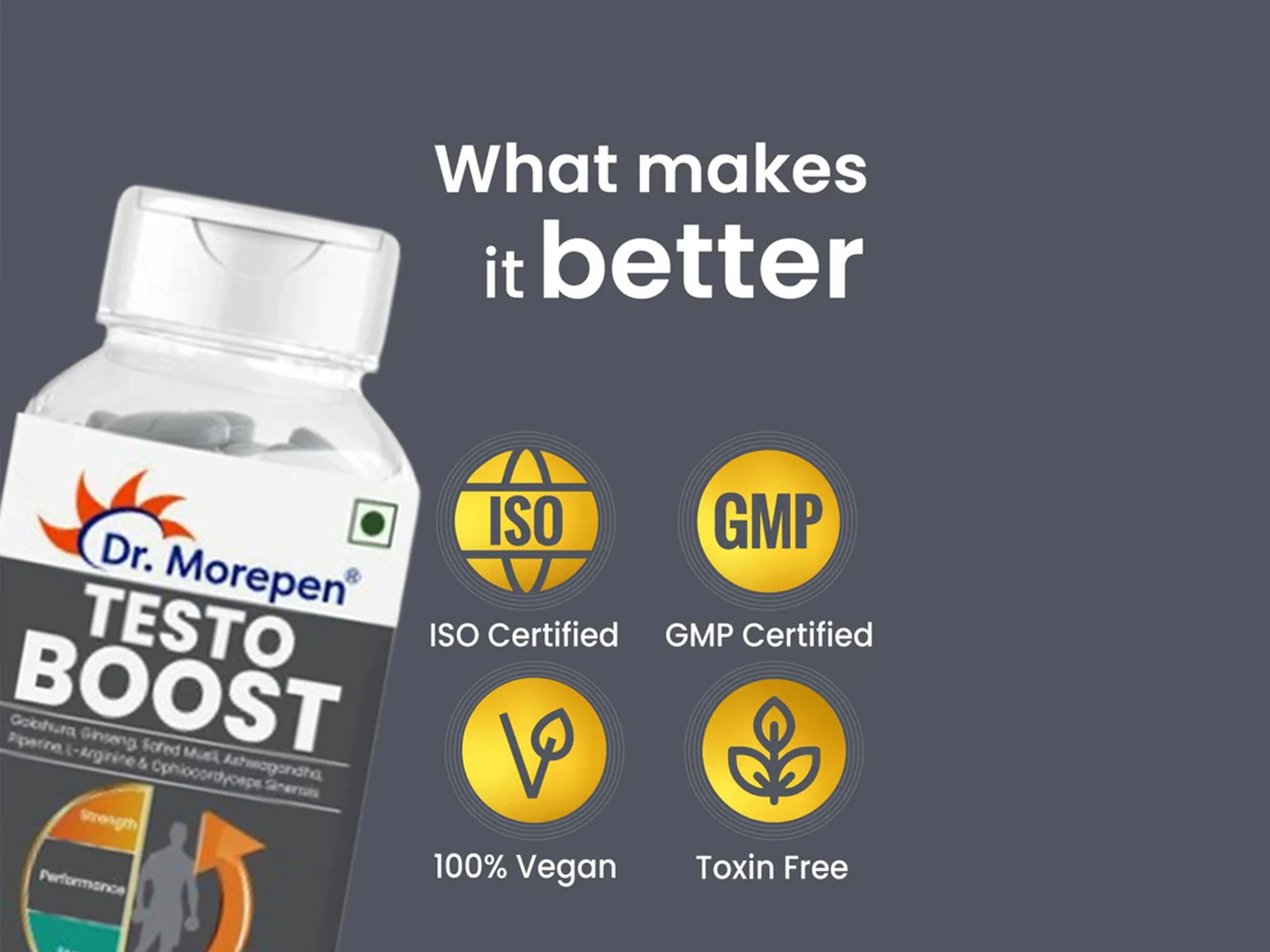 Dr. Morepen Testo Boost Nutraceutical Tablet - Image 3