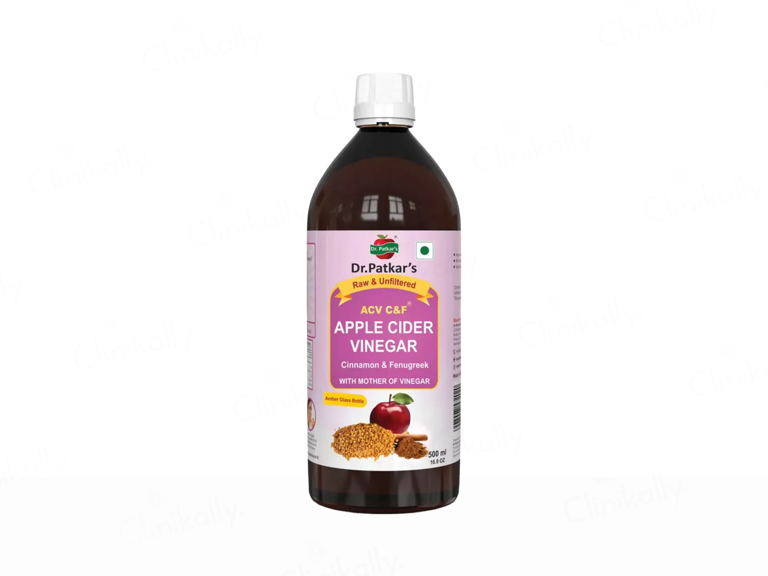 Dr. Patkar's ACV C&F Cinnamon & Fenugreek Apple Cider Vinegar - Image 2