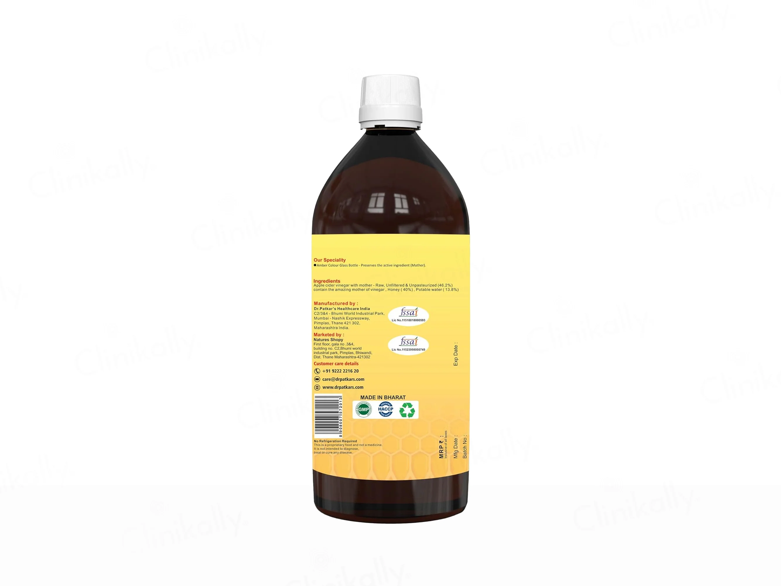 Dr. Patkar's ACV Honey Apple Cider Vinegar - Image 2