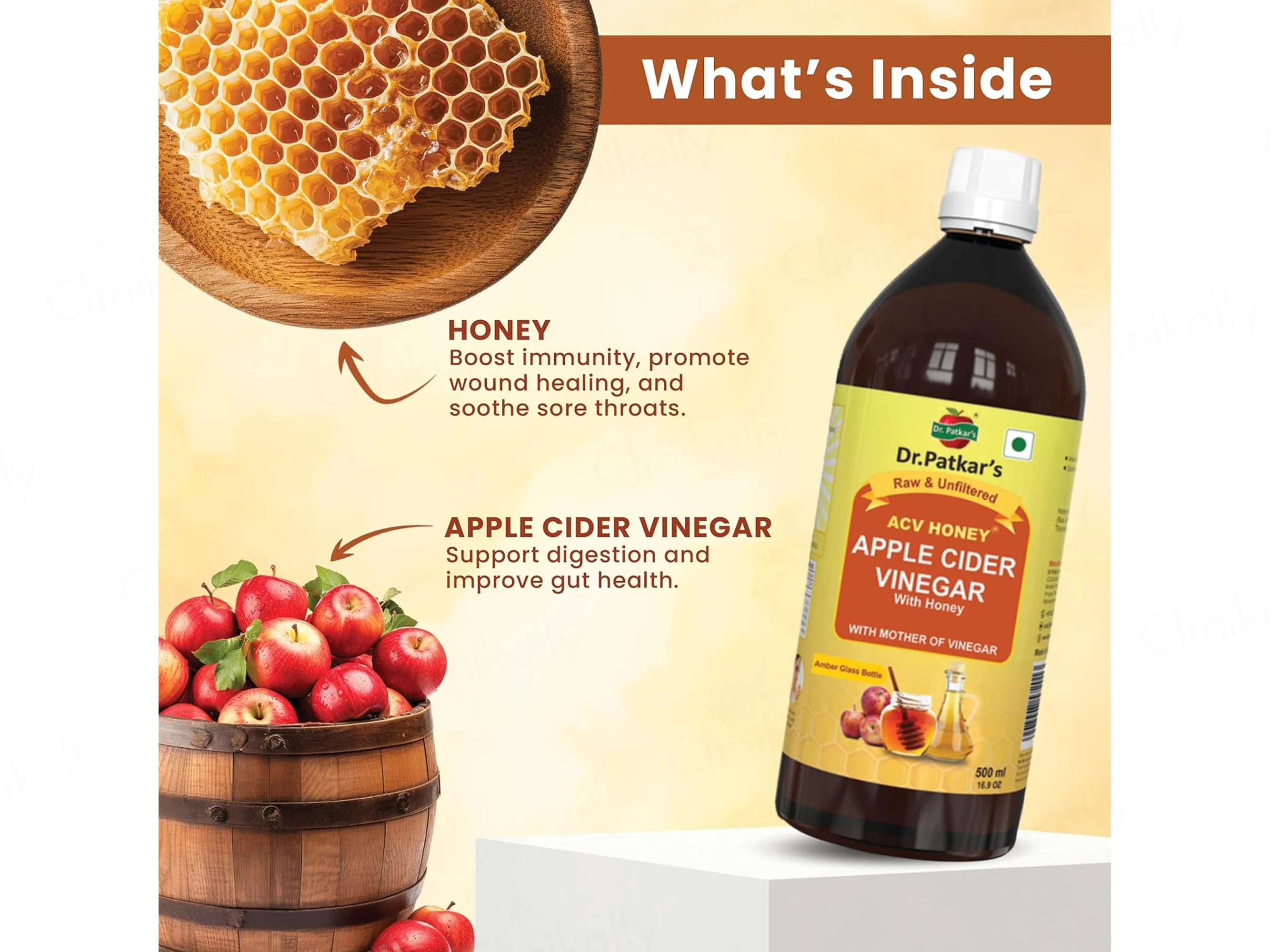 Dr. Patkar's ACV Honey Apple Cider Vinegar - Image 4