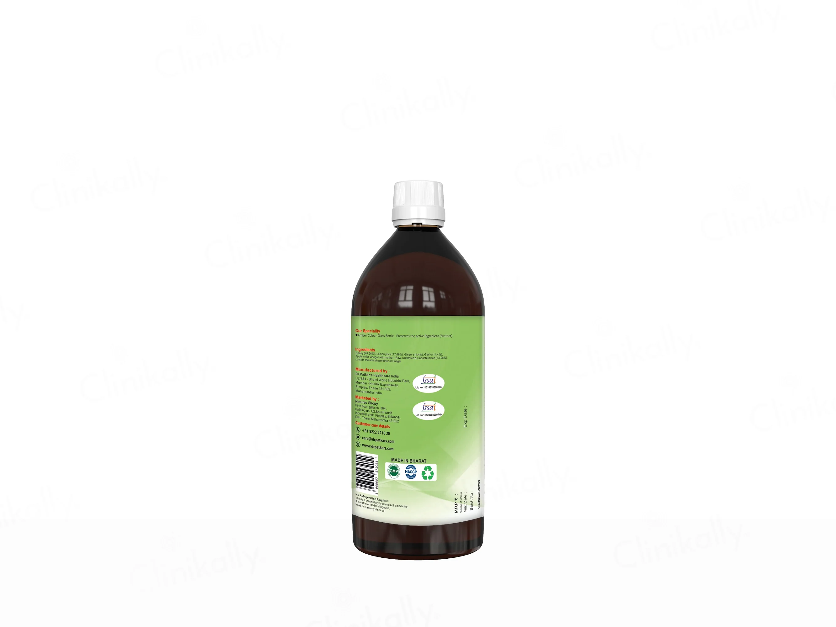 Dr. Patkar's ACV HRT Apple Cider Vinegar - Image 2