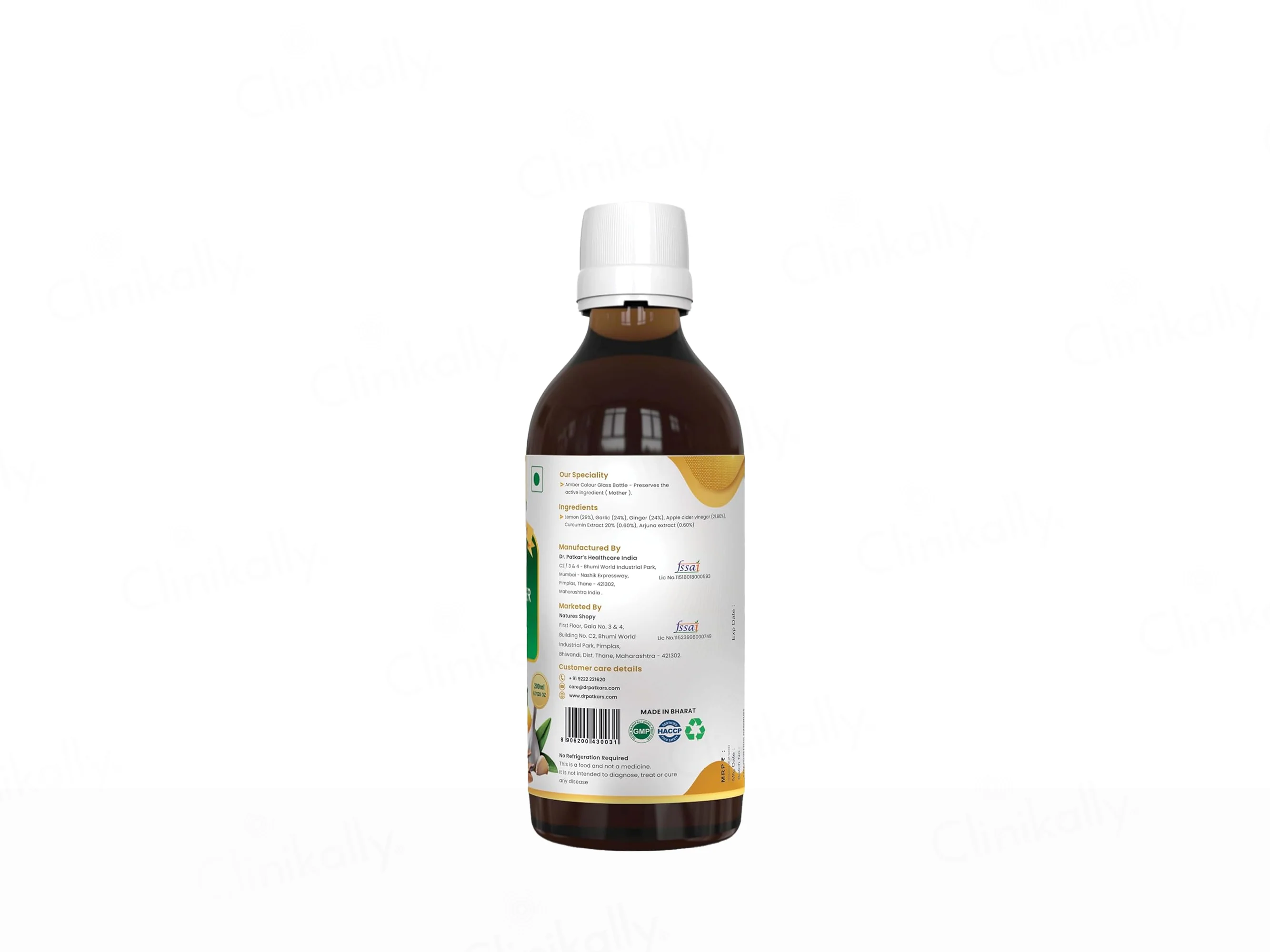 Dr. Patkar's ACV HRT Gold Apple Cider Vinegar - Image 2