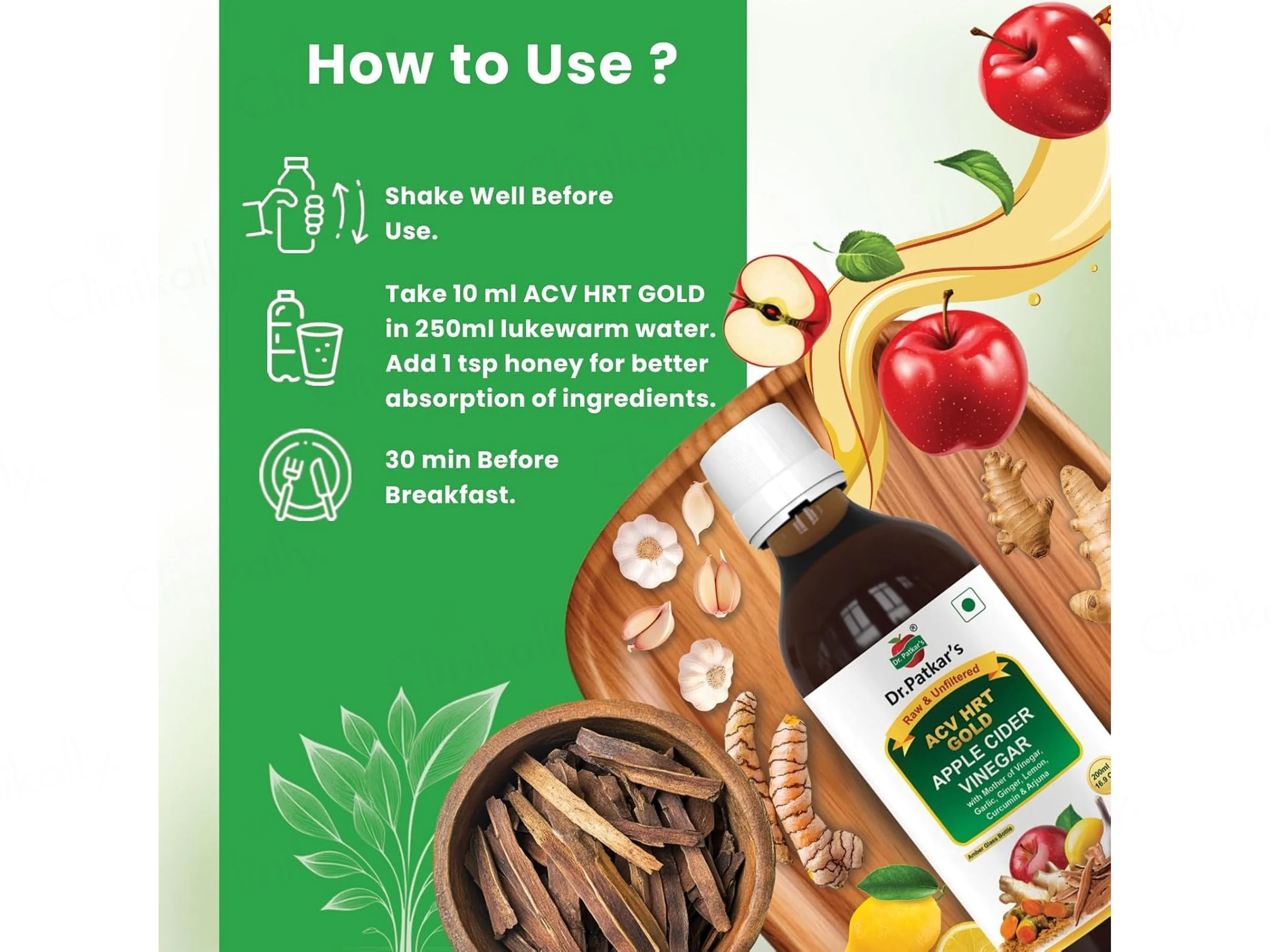 Dr. Patkar's ACV HRT Gold Apple Cider Vinegar - Image 6