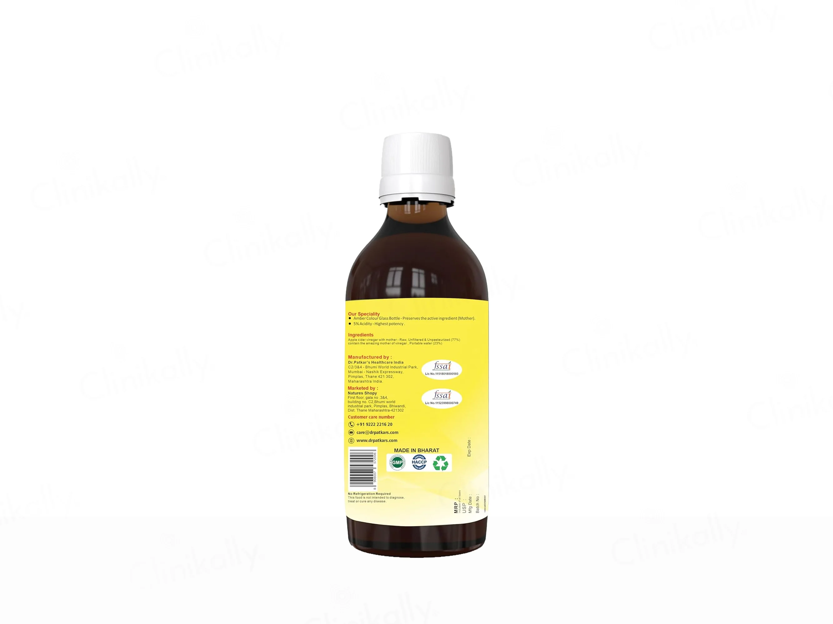 Dr. Patkar's ACV Mother Apple Cider Vinegar - Image 2