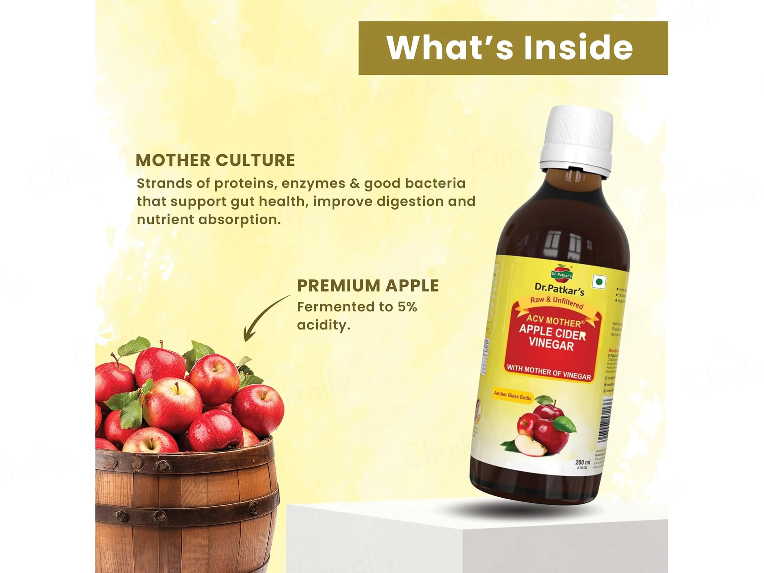 Dr. Patkar's ACV Mother Apple Cider Vinegar - Image 4
