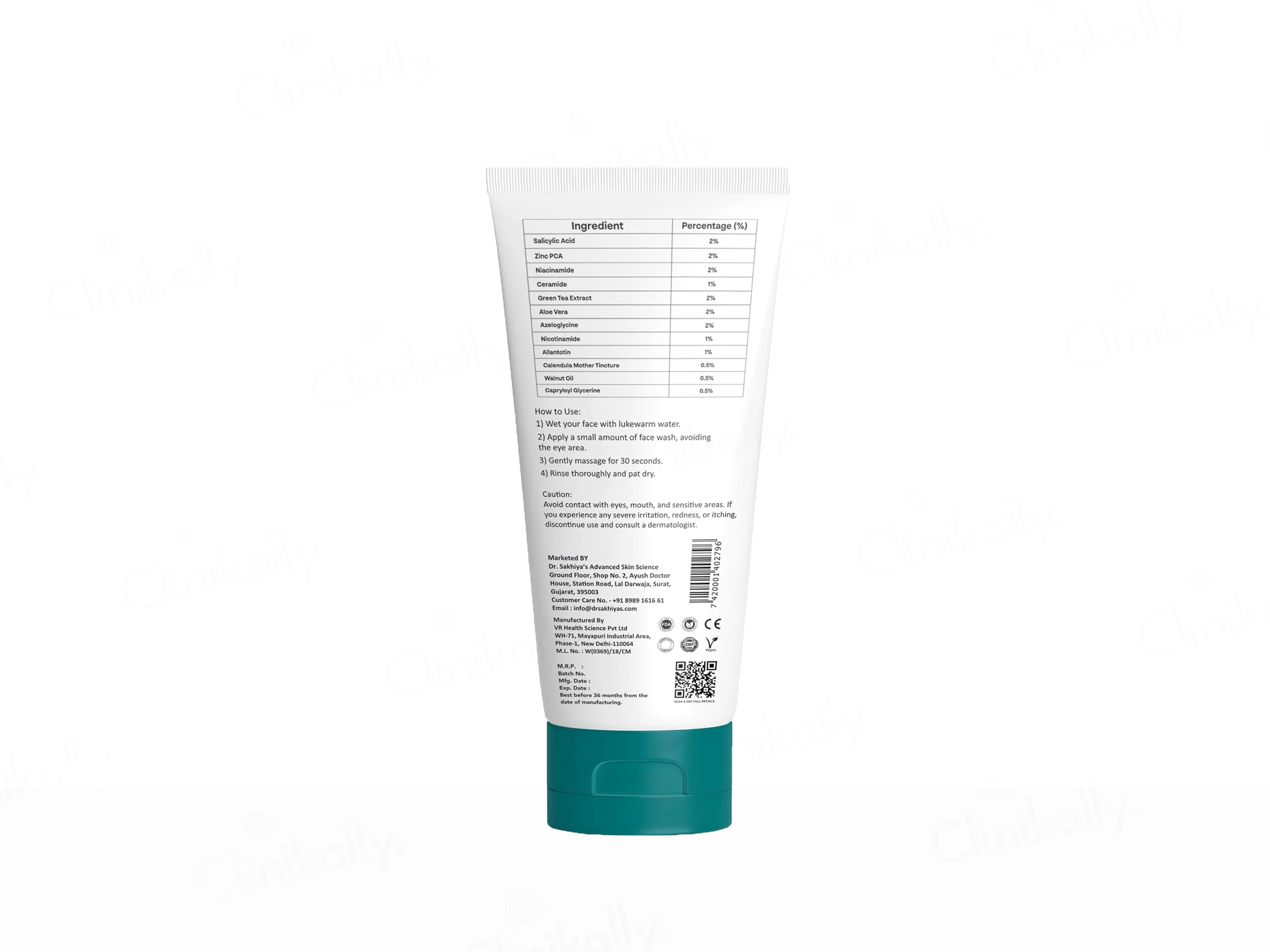 Dr. Sakhiya’s Acne & Pimple Face Wash - Image 3