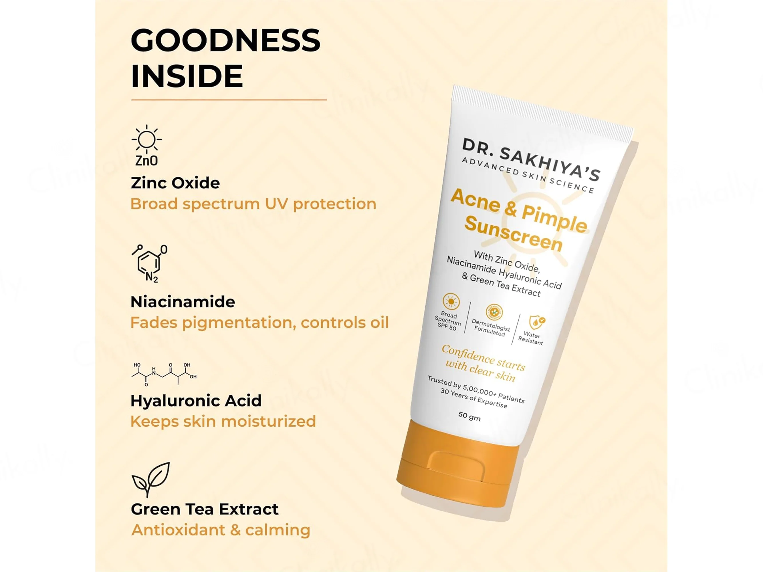 Dr. Sakhiya’s Acne & Pimple Sunscreen SPF 50 - Image 3