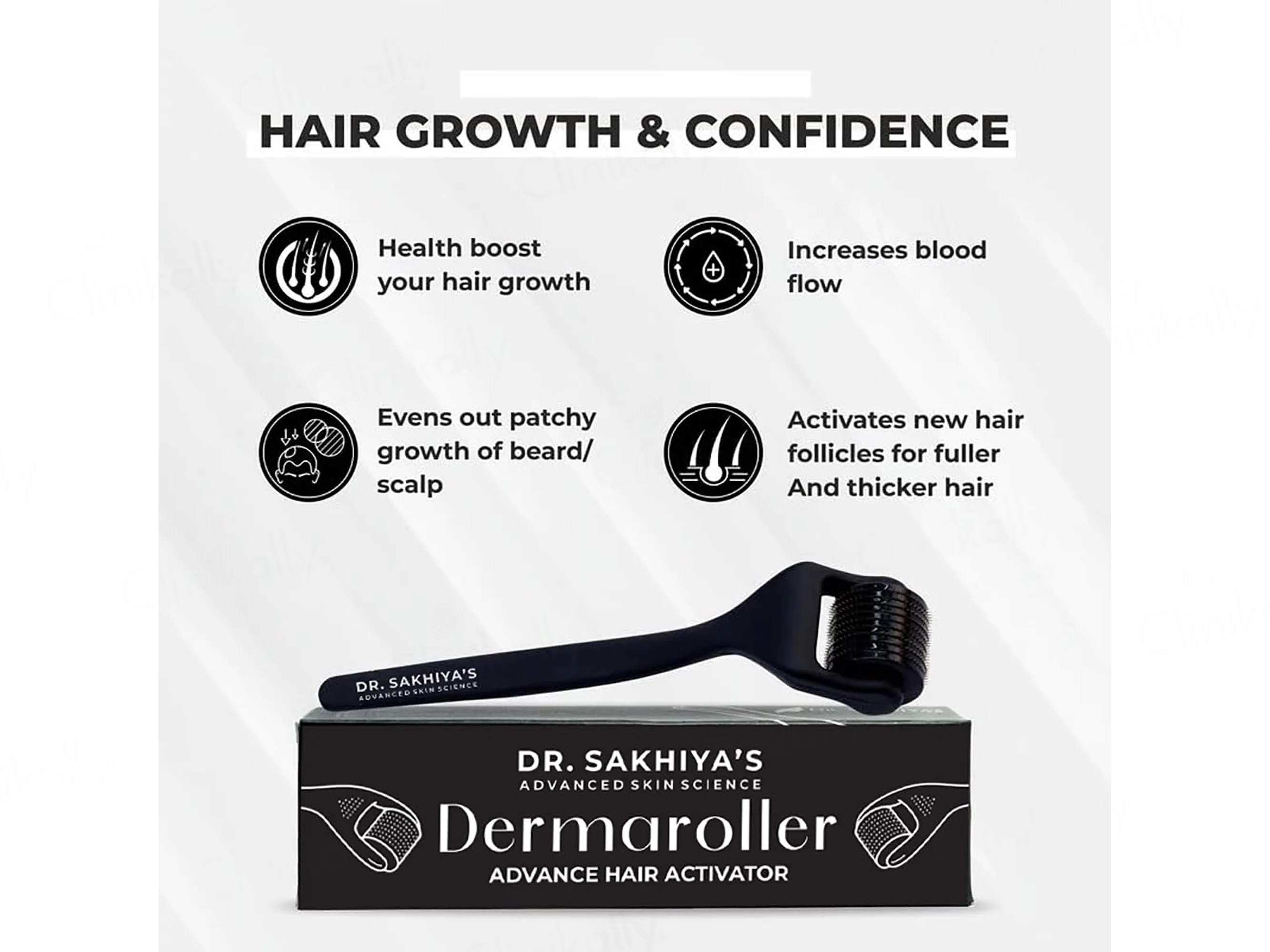 Dr. Sakhiya’s Advance Hair Activator Derma Roller - Image 3