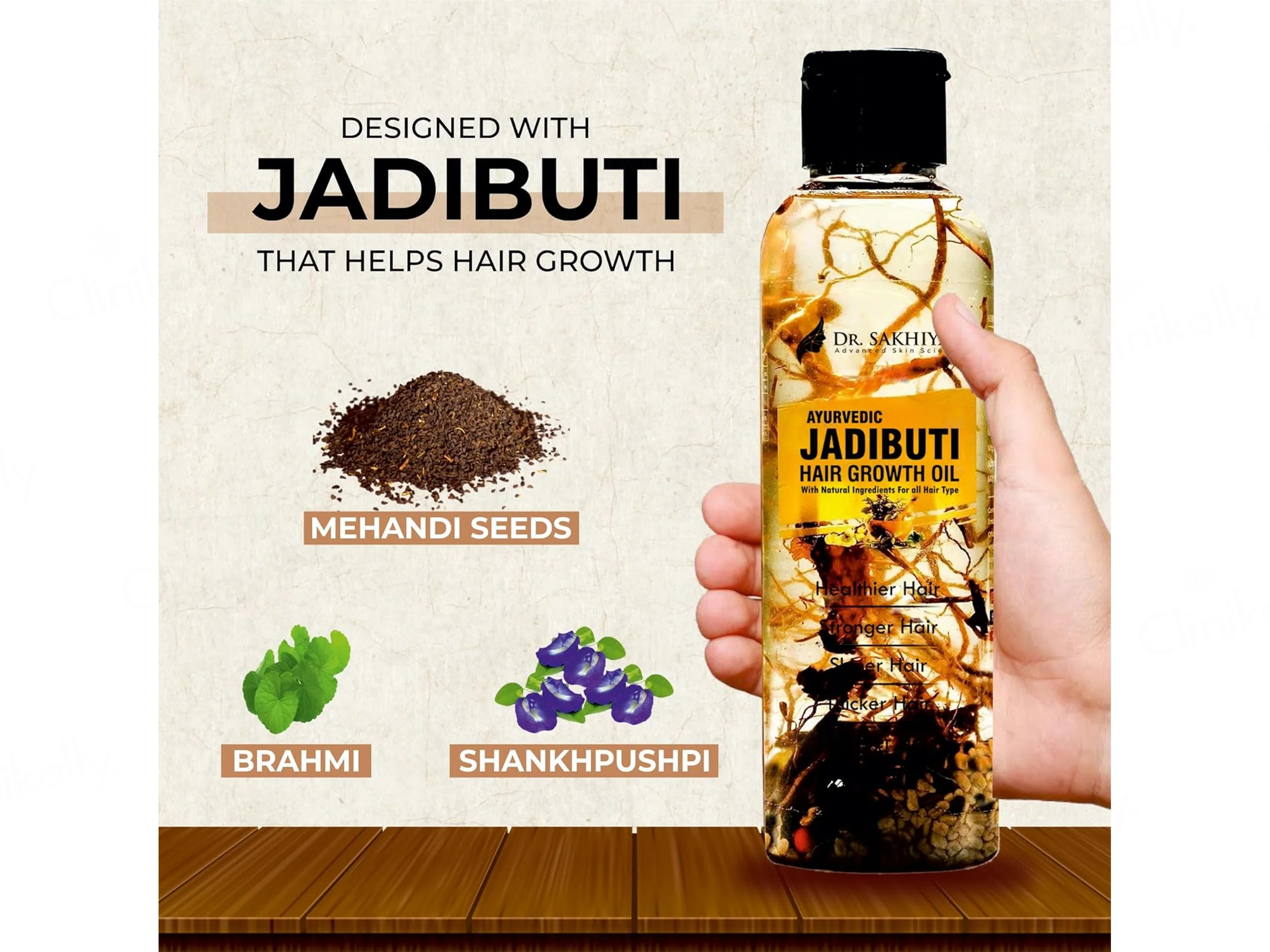 Dr. Sakhiya’s Ayurvedic Jadibuti Hair Growth Oil - Image 2