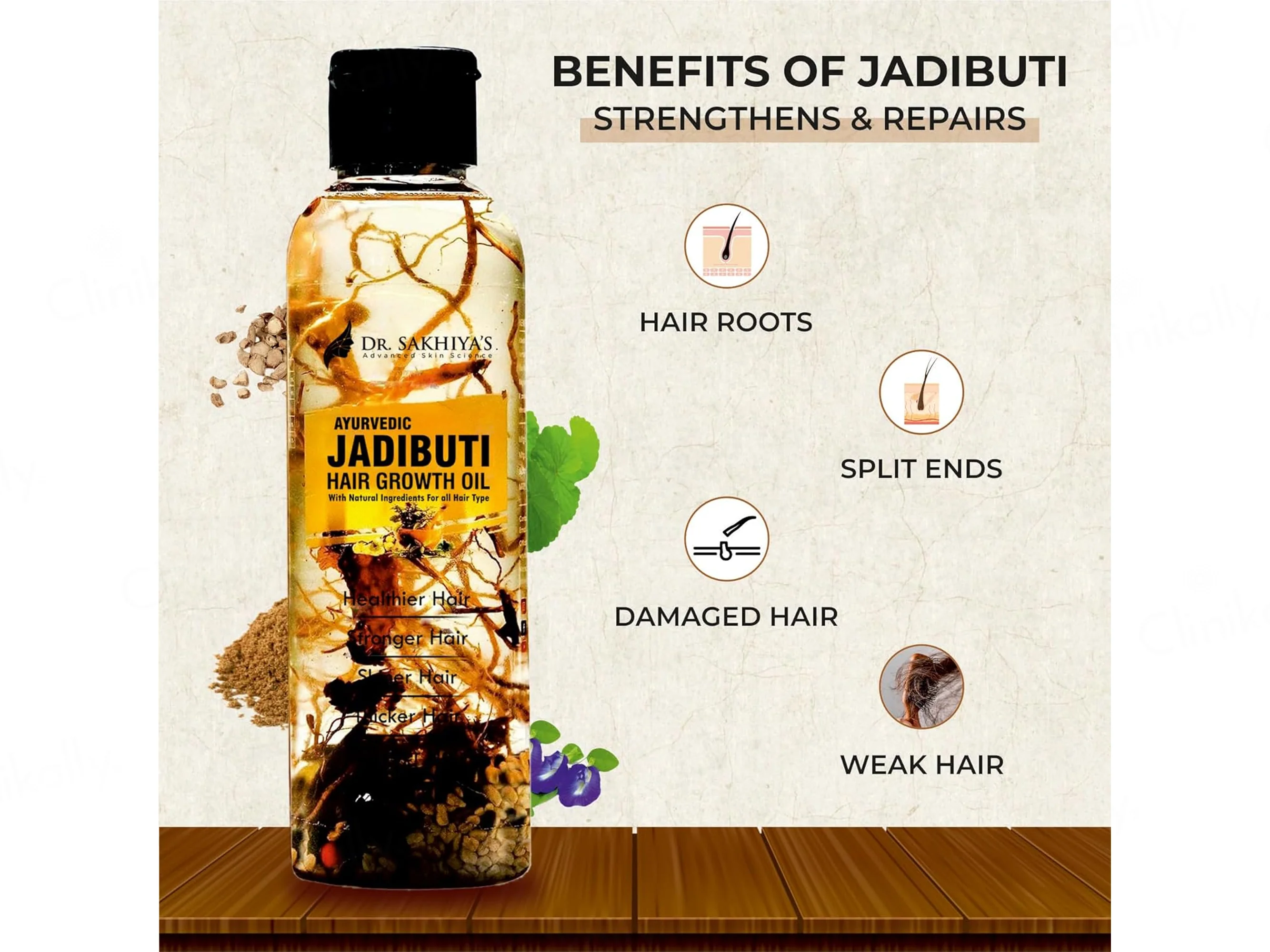 Dr. Sakhiya’s Ayurvedic Jadibuti Hair Growth Oil - Image 4