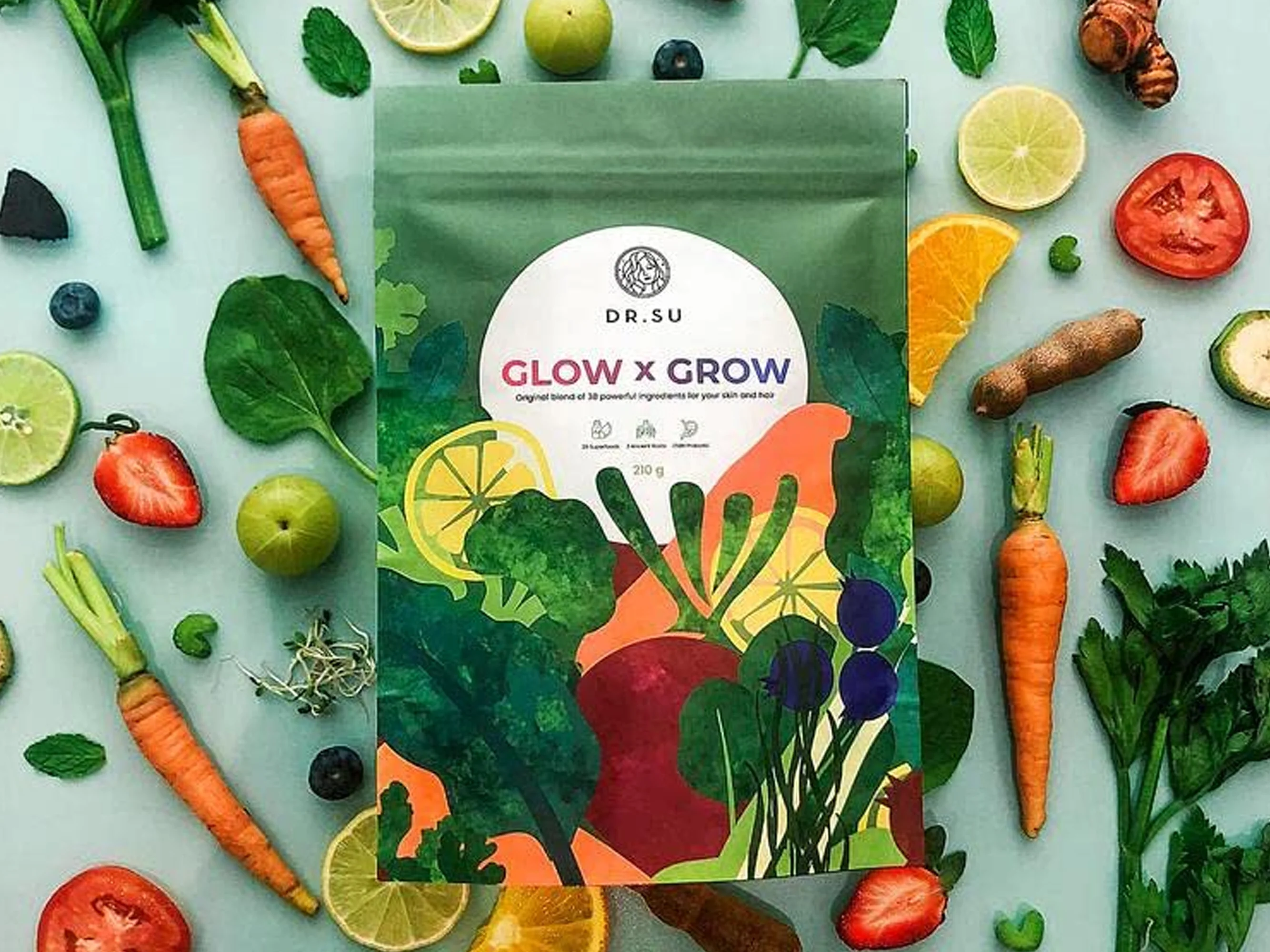 Dr. Su Glow x Grow Skin, Hair & Gut Supplement Powder - Image 8