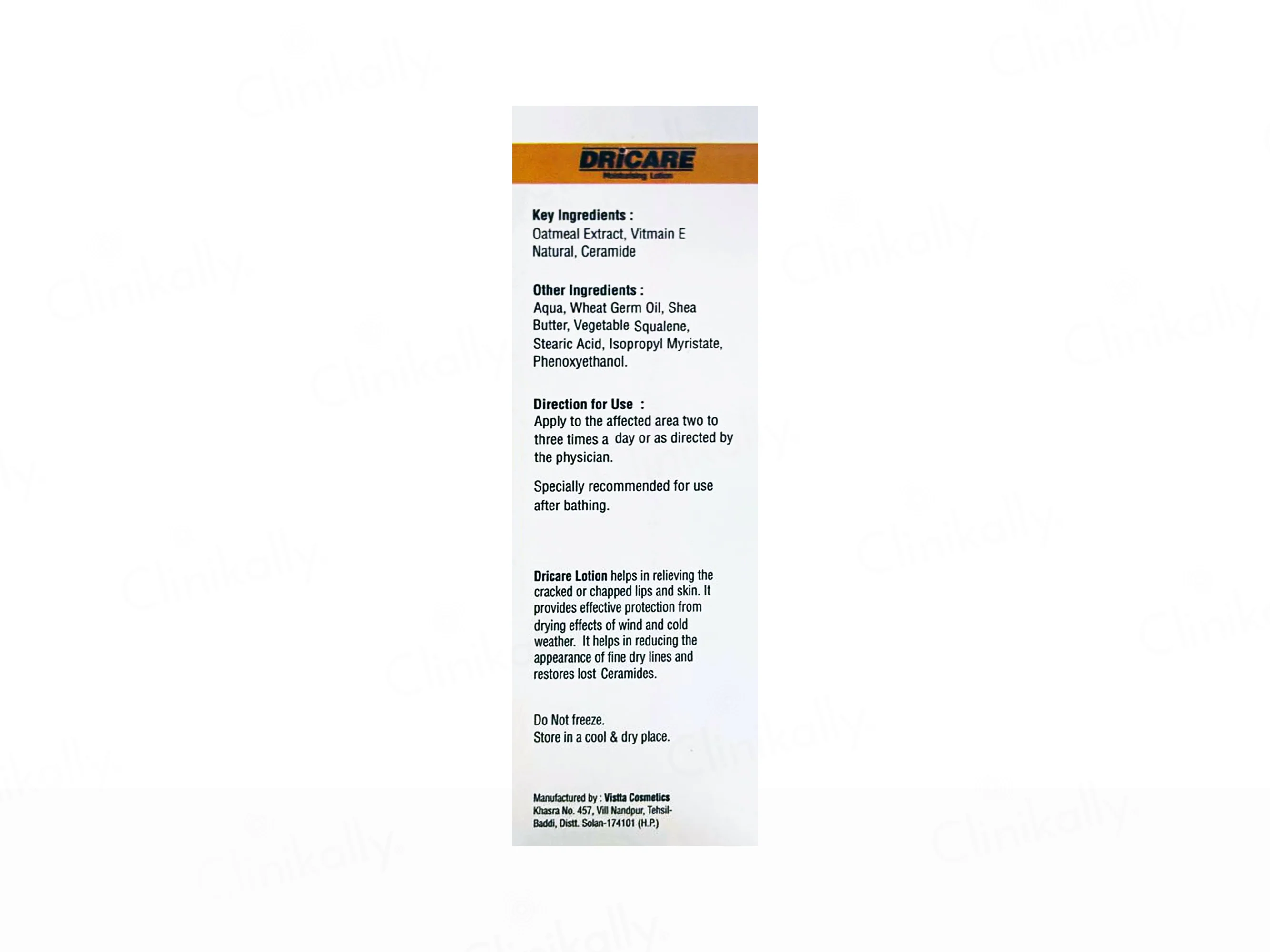 Dricare Moisturising Lotion - Image 2