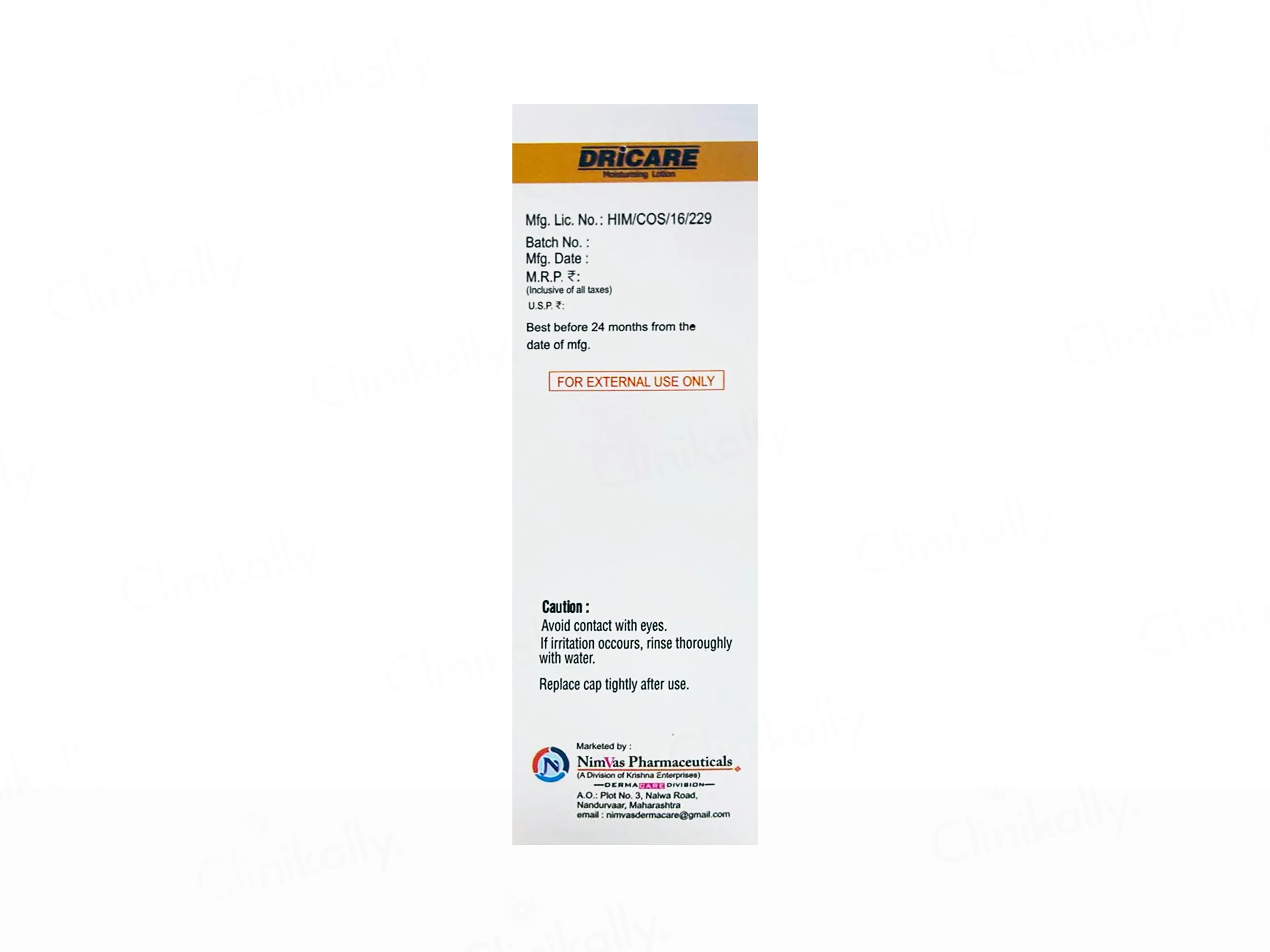 Dricare Moisturising Lotion - Image 3