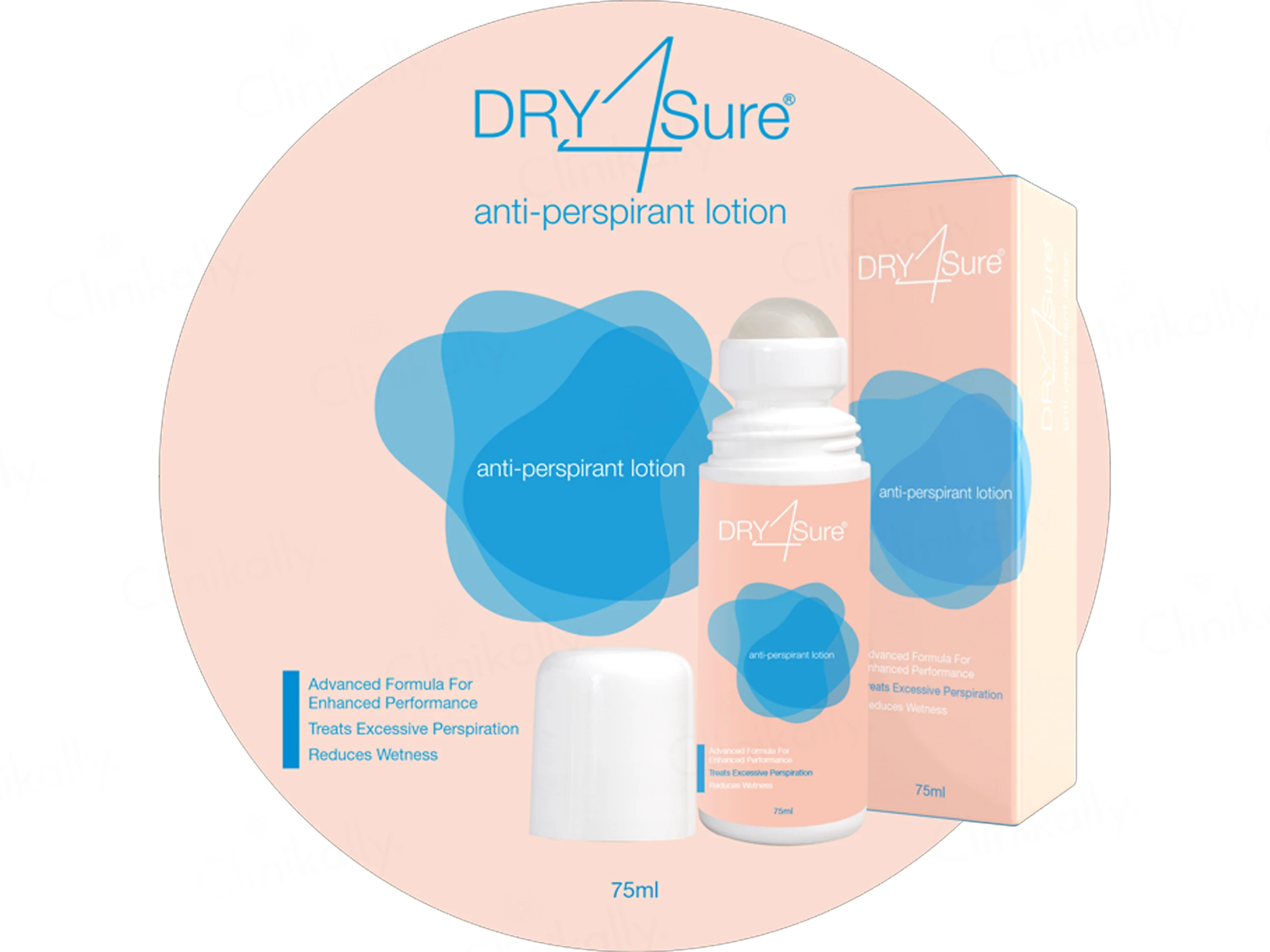 Dry4Sure Anti-Perspirant Roll-On Lotion - Image 2