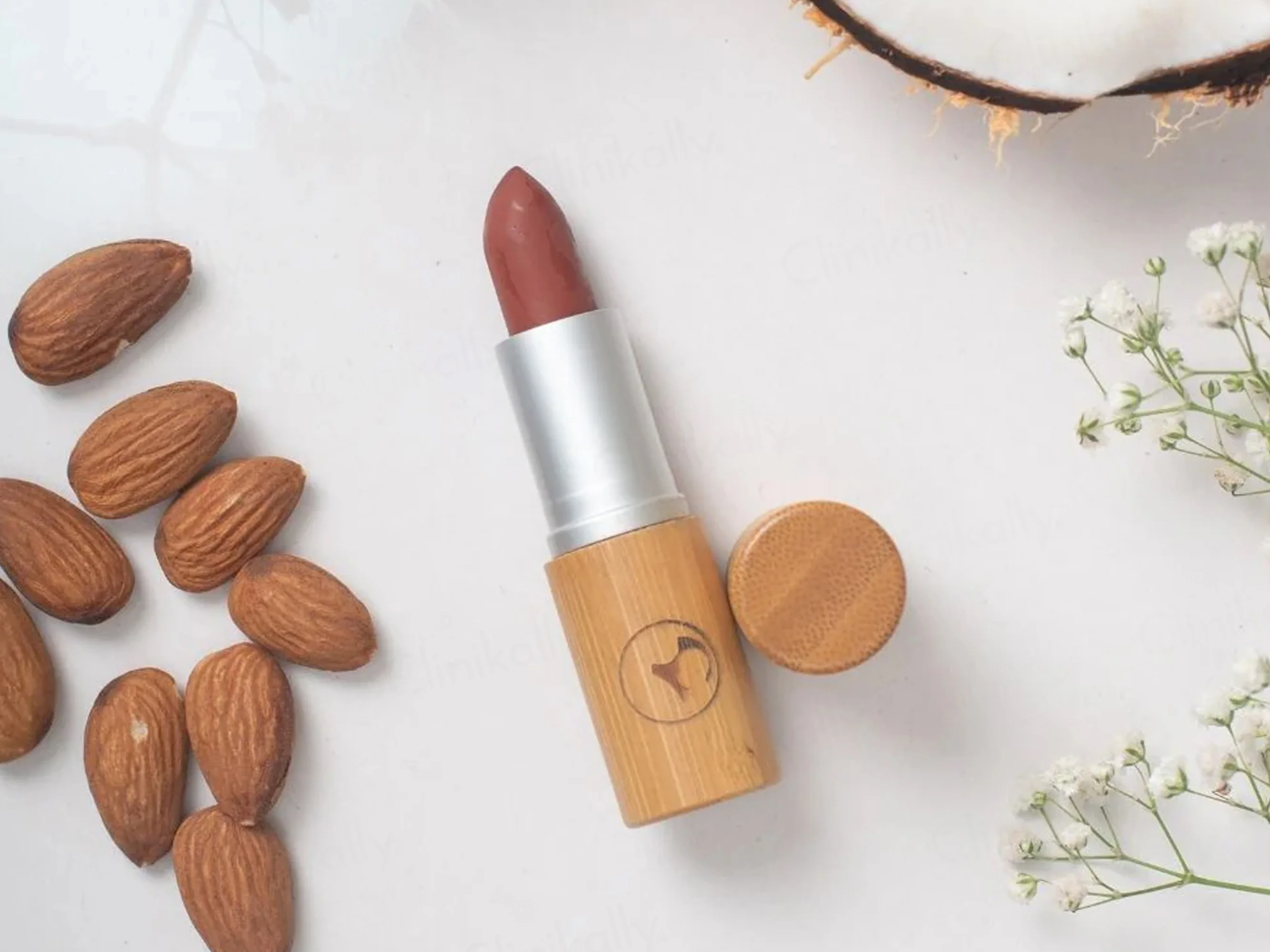 Earth Baby Lip-Nourishing Colour Lipstick Au Naturale - Wood Brown - Image 3