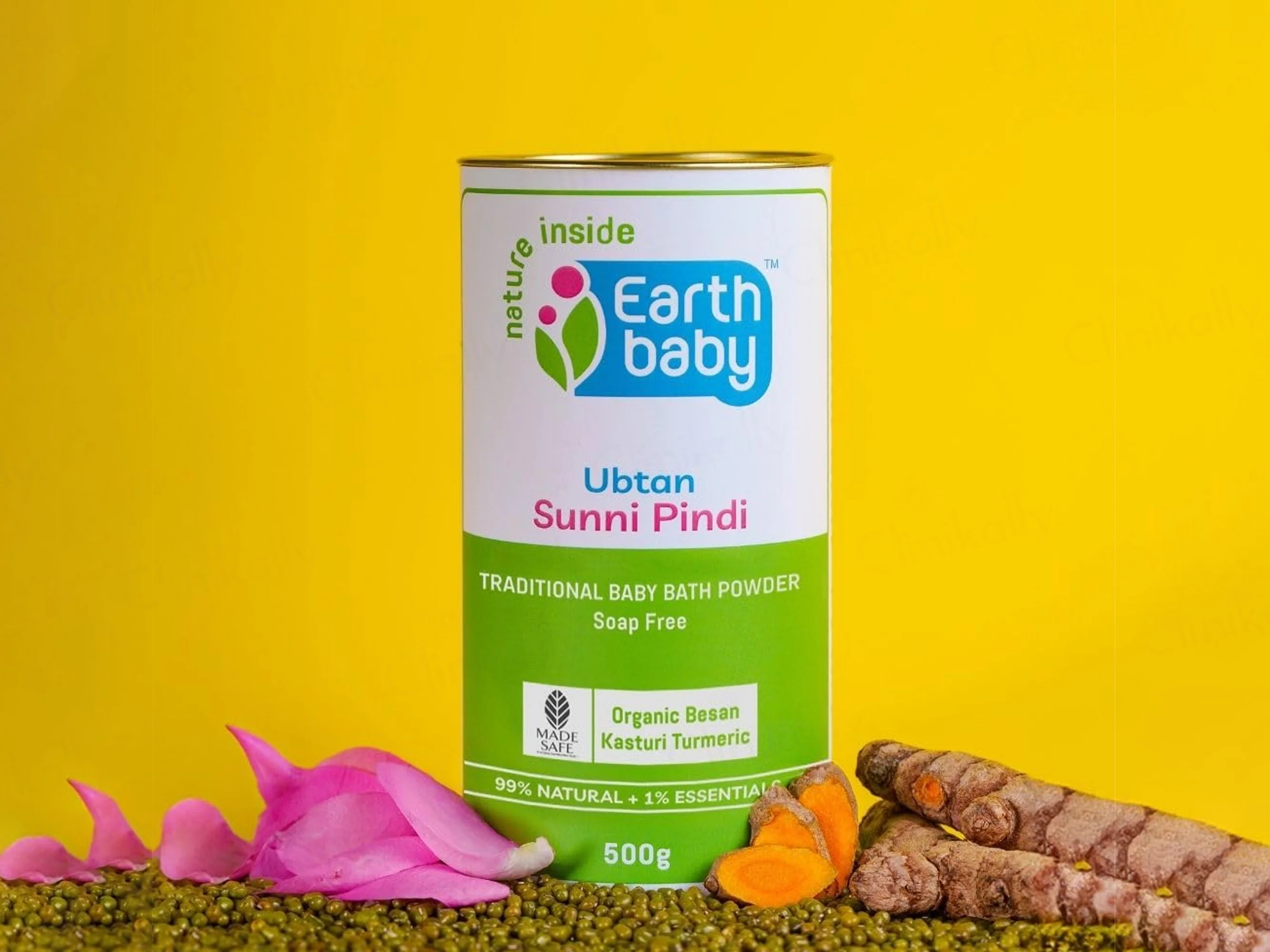 Earth Baby Ubtan Sunni Pindi Traditional Baby Bath Powder - Image 2