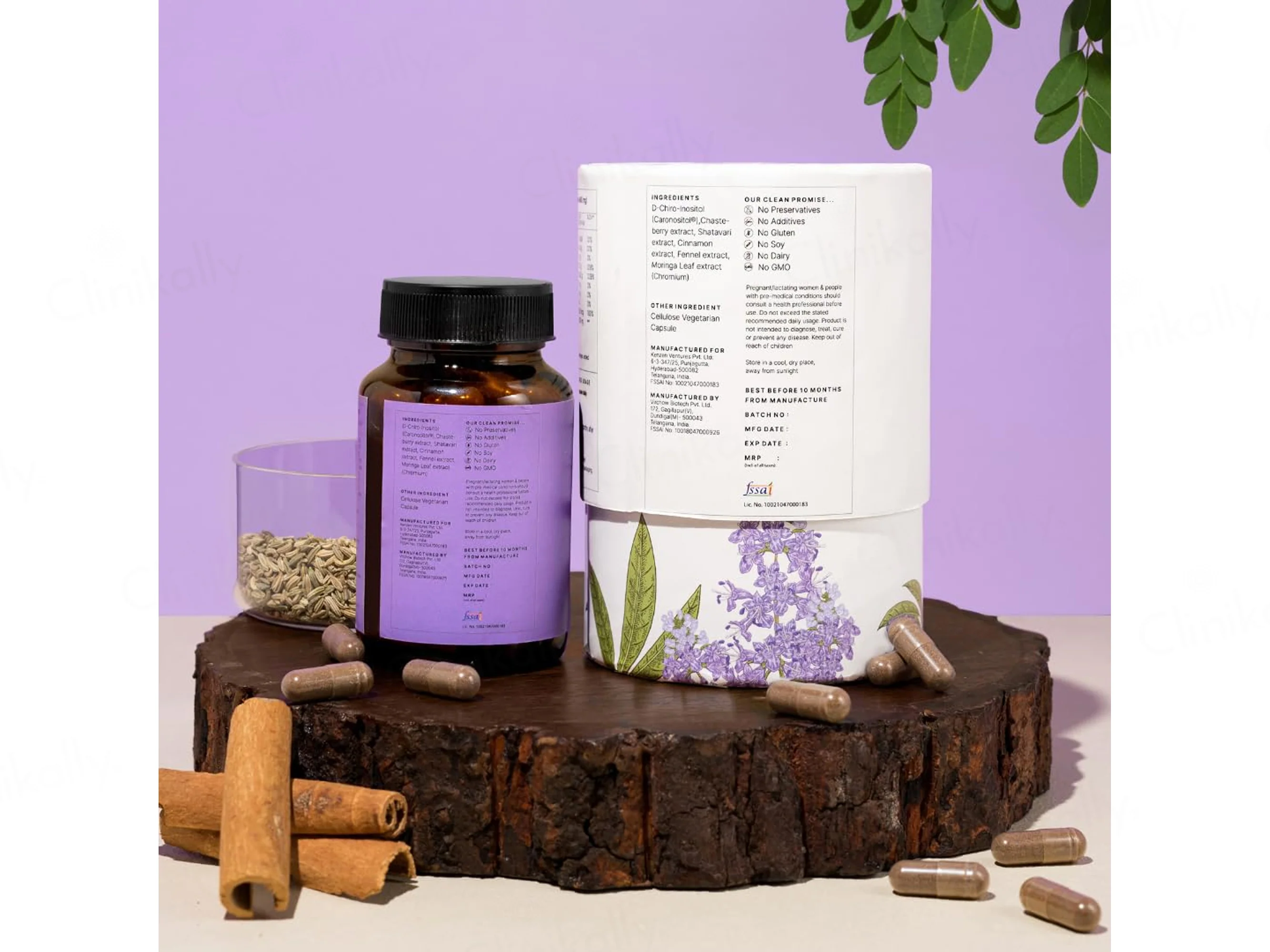 Earthful Her Support PCOS Nutraceutical Veg Capsule - Image 3
