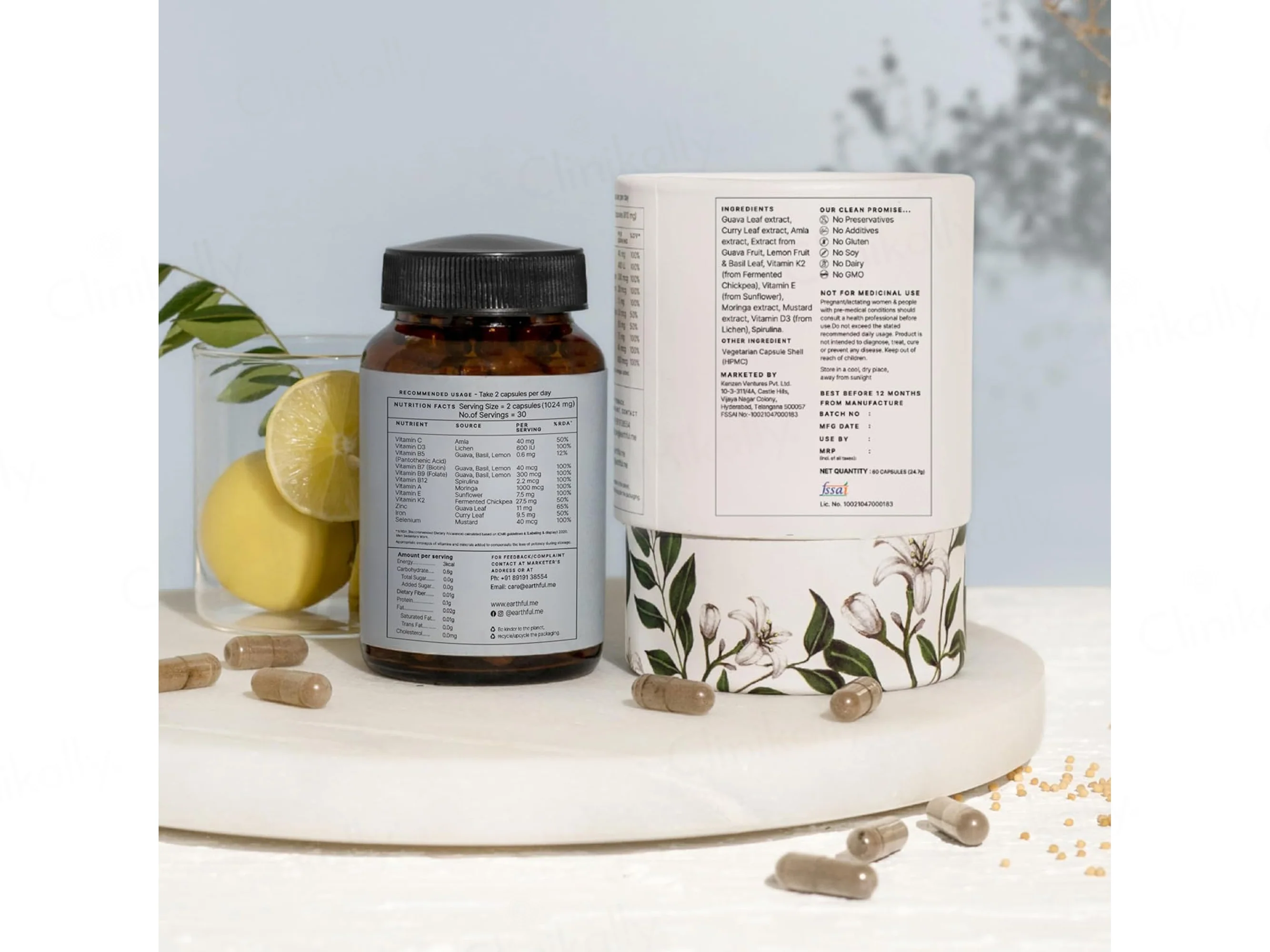 Earthful Men Multivitamin 18+ Nutraceutical Veg Capsule - Image 3